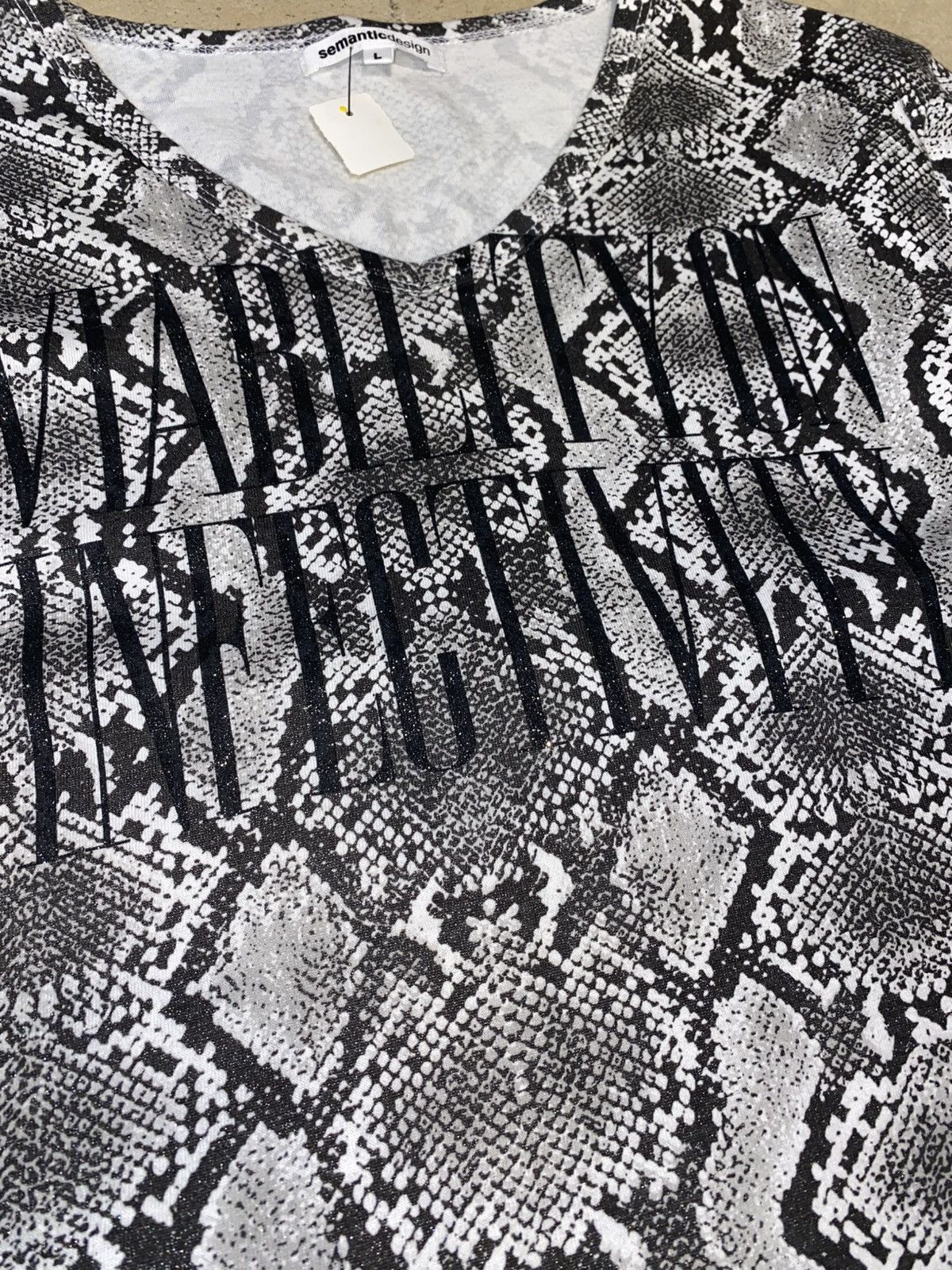 semanticdesign Semantic Design Skin Snake Pattern Longsleeve Size L / US 10 / IT 46 - 3 Thumbnail