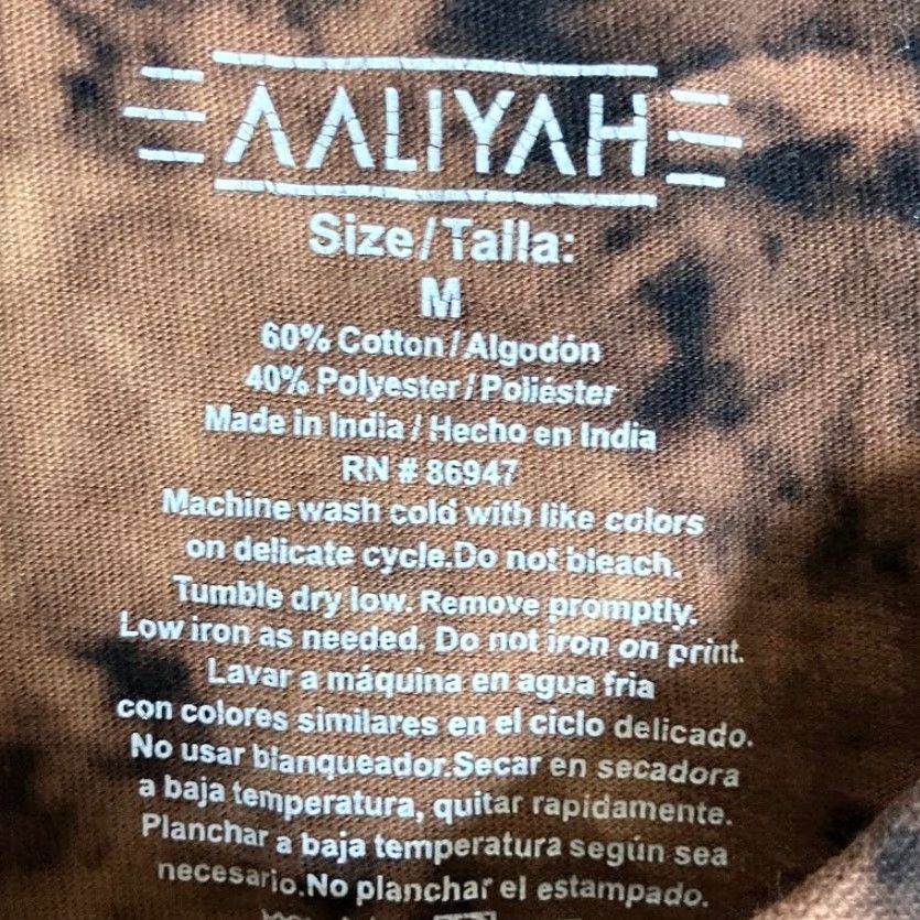 Vintage Aaliyah Womens Shirt Black Bleached Graphic Print Short Sleeve Cotton Blend M Shirt Womens Black Graphic Print Short Sleeve Cotton Blend M Size M / US 6-8 / IT 42-44 - 6 Thumbnail