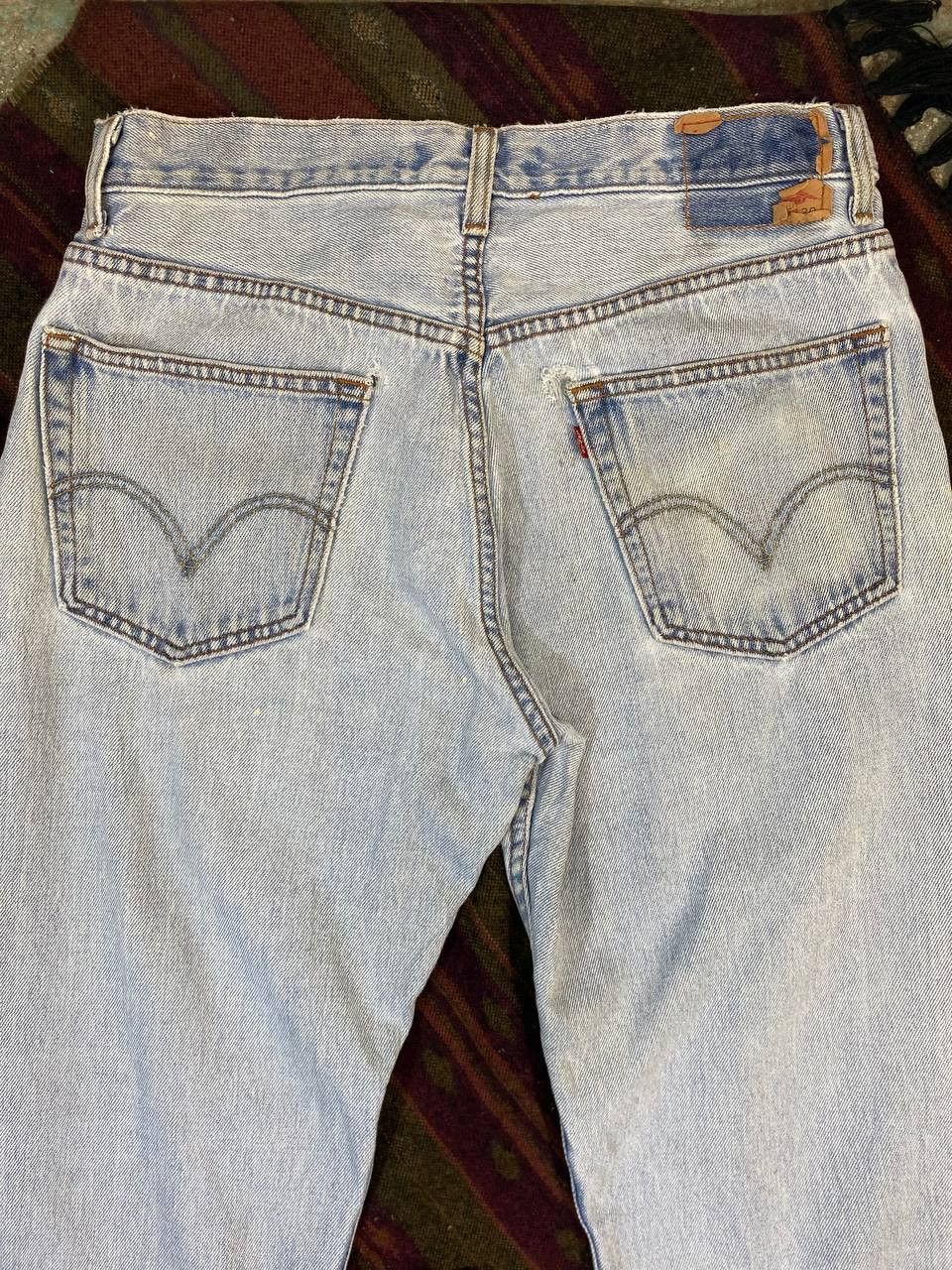 Levi's vintage levis 505 paint splatter denim nice design Size US 34 / EU 50 - 3 Thumbnail