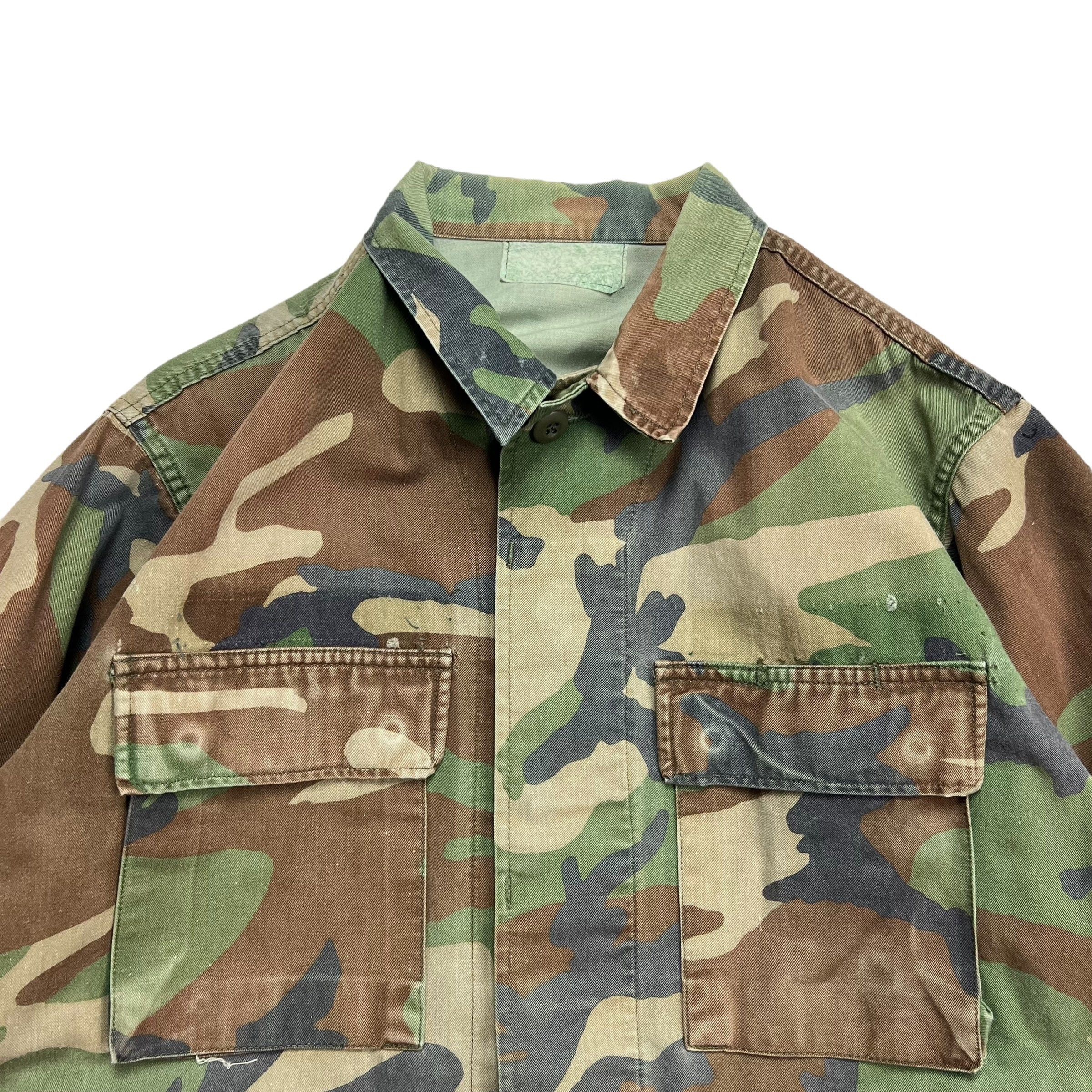 Vintage Woodland Camo Button-up ARMY Jacket - M Size US M / EU 48-50 / 2 - 4 Thumbnail