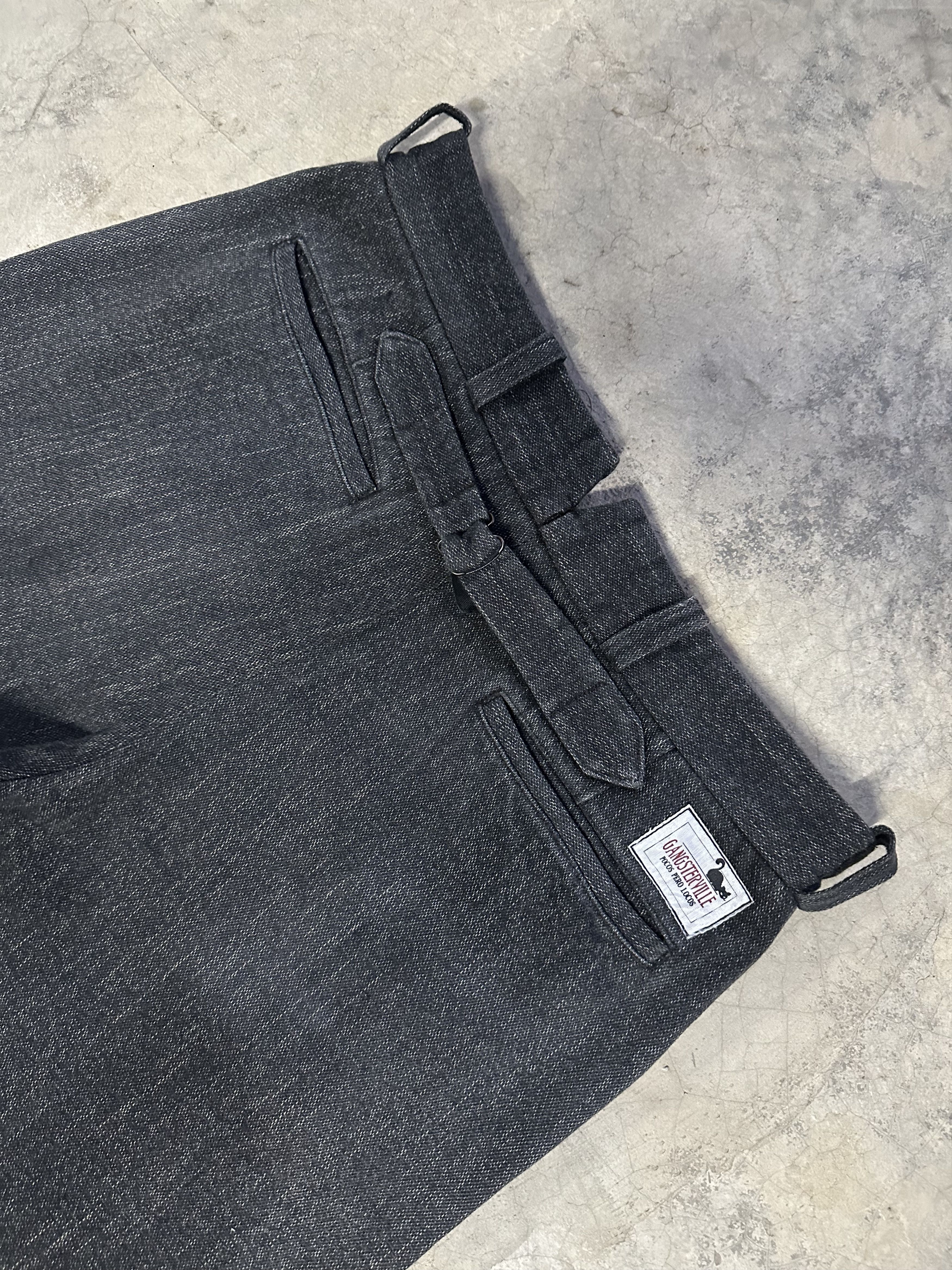 Freewheelers Japanese GangsterVille Salt Paper Buckle Back Trousers Pant Size US 32 / EU 48 - 16 Thumbnail