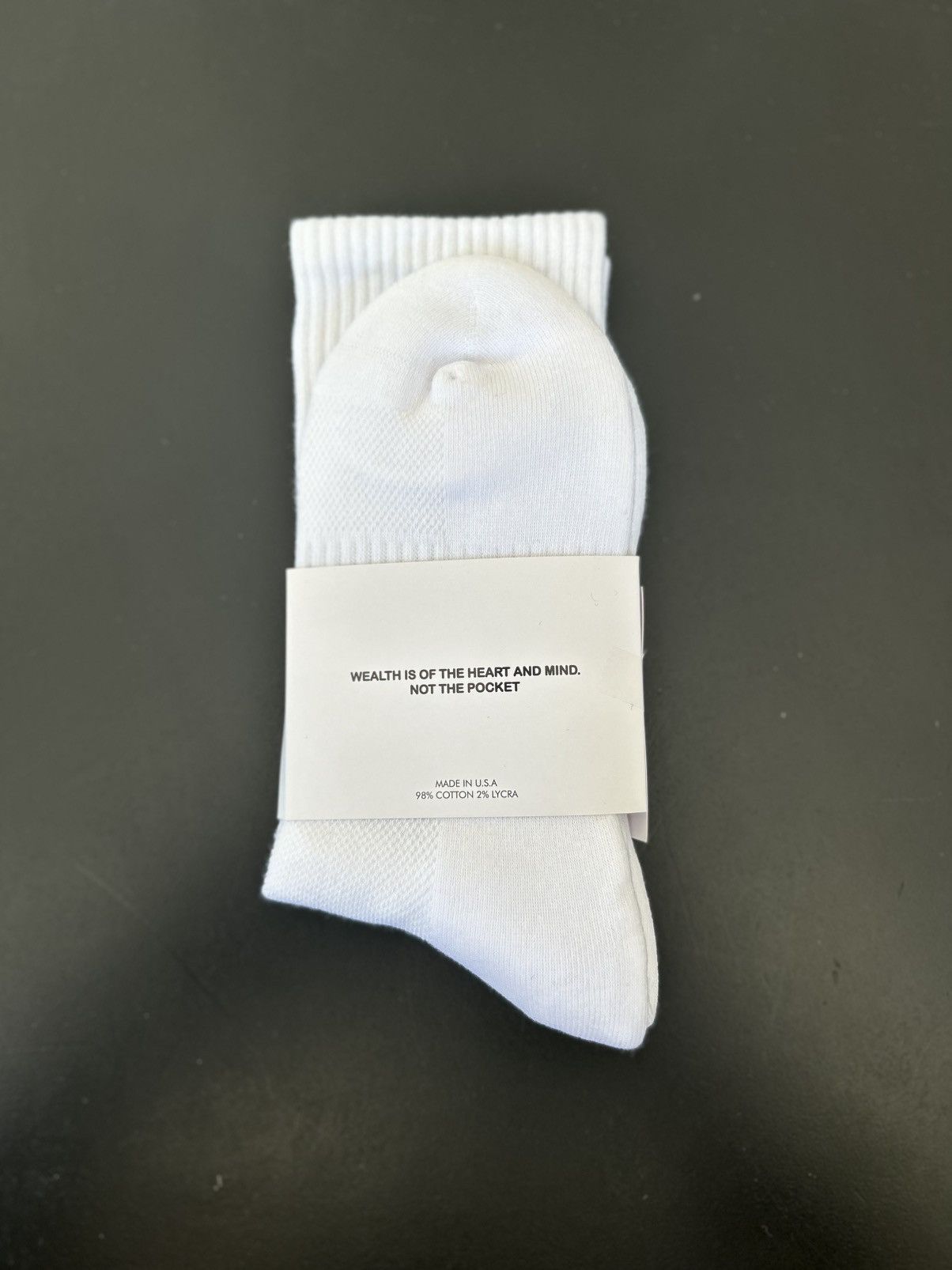 HIDDEN HIDDEN Socks ®️ x Billionaire Boys Club White/Blue New Crew Size ONE SIZE - 2 Thumbnail