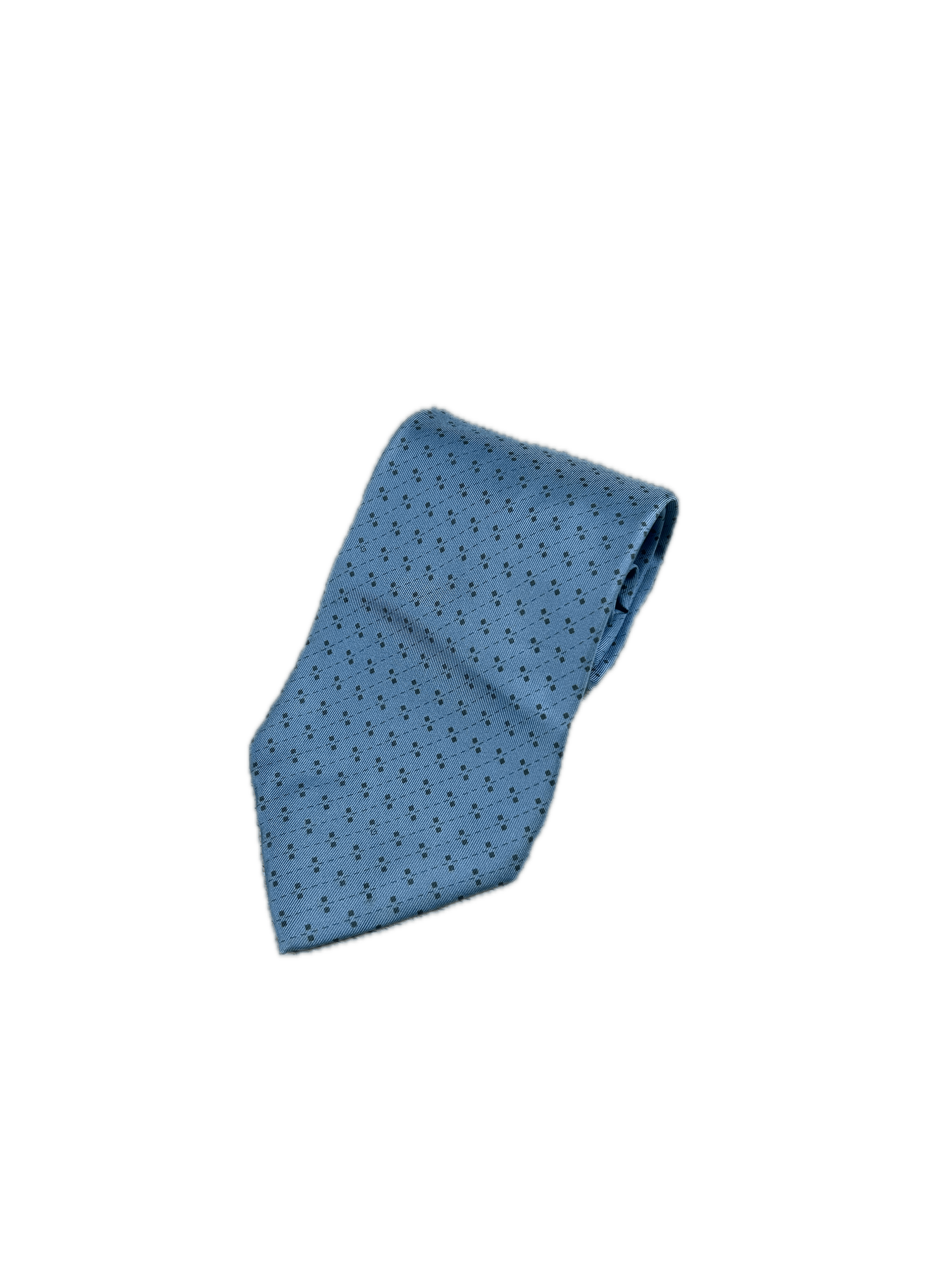 Gucci Gucci Silk Tie Blue Classic Made In Italy Size ONE SIZE - 1 Thumbnail