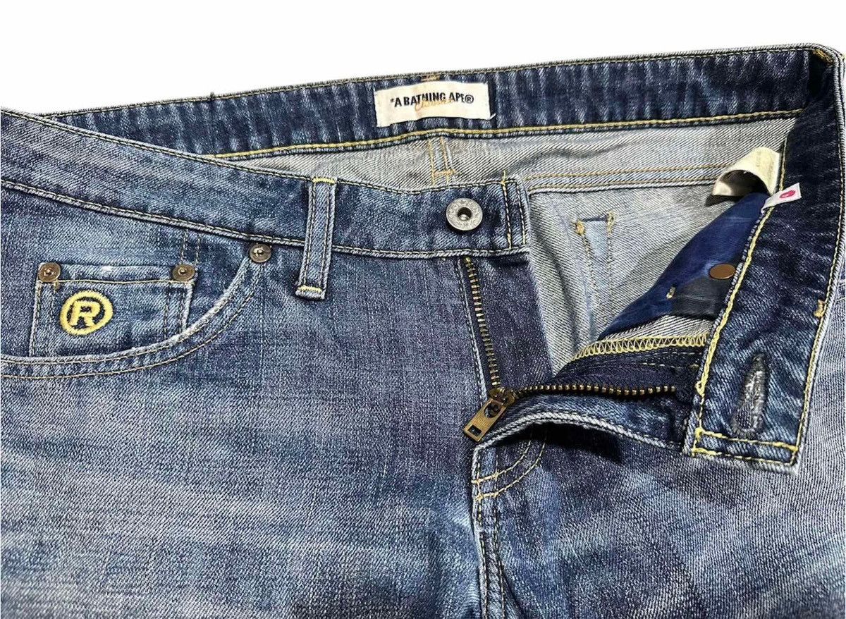 Bape 🔥Y2K Vintage Bape x Human Made Denim 2005 Distressed Size US 32 / EU 48 - 12 Thumbnail