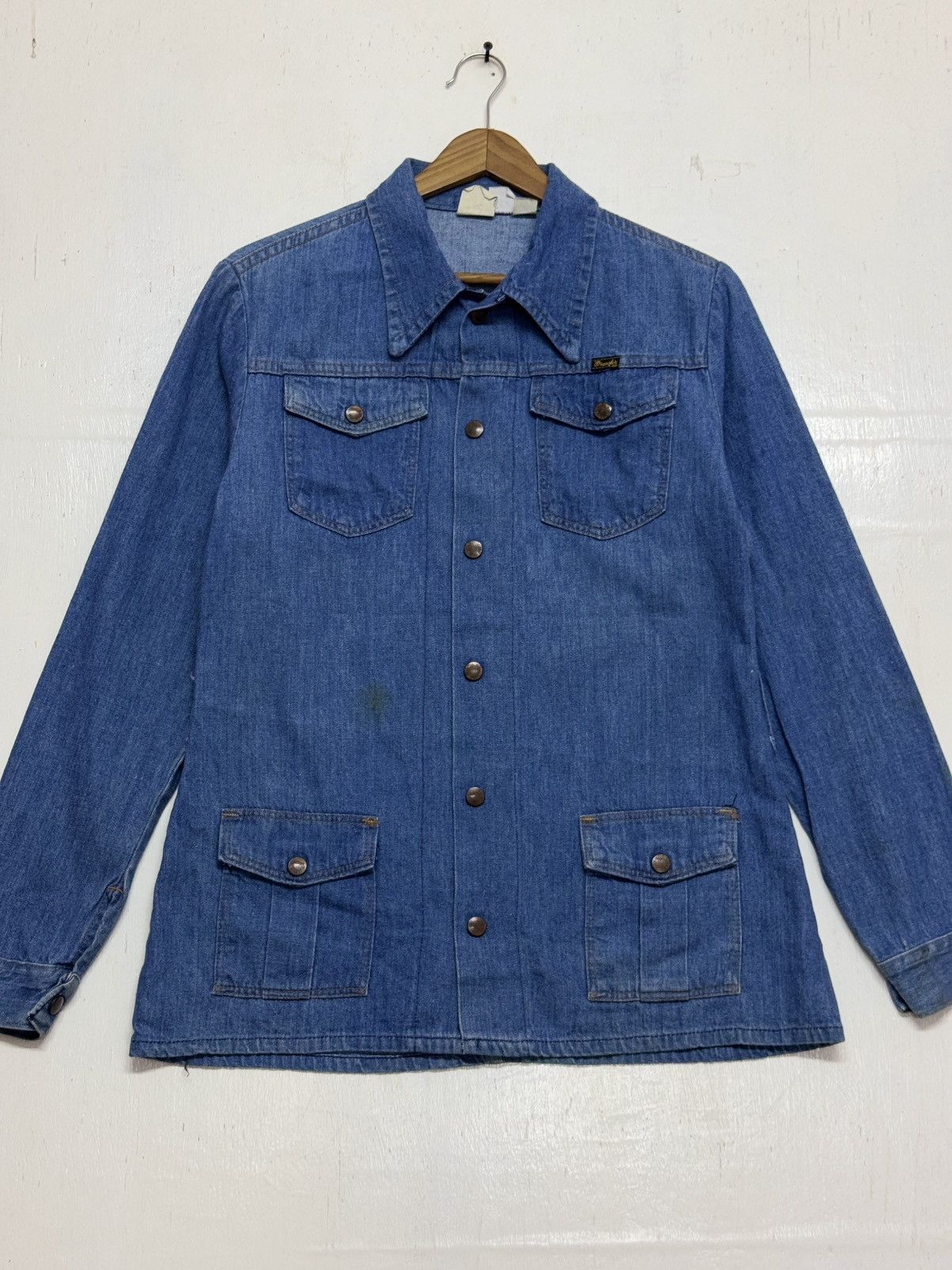 Vintage × Wrangler Vintage Wrangler Chore Jacket 70s Size L / US 10 / IT 46 - 5 Thumbnail