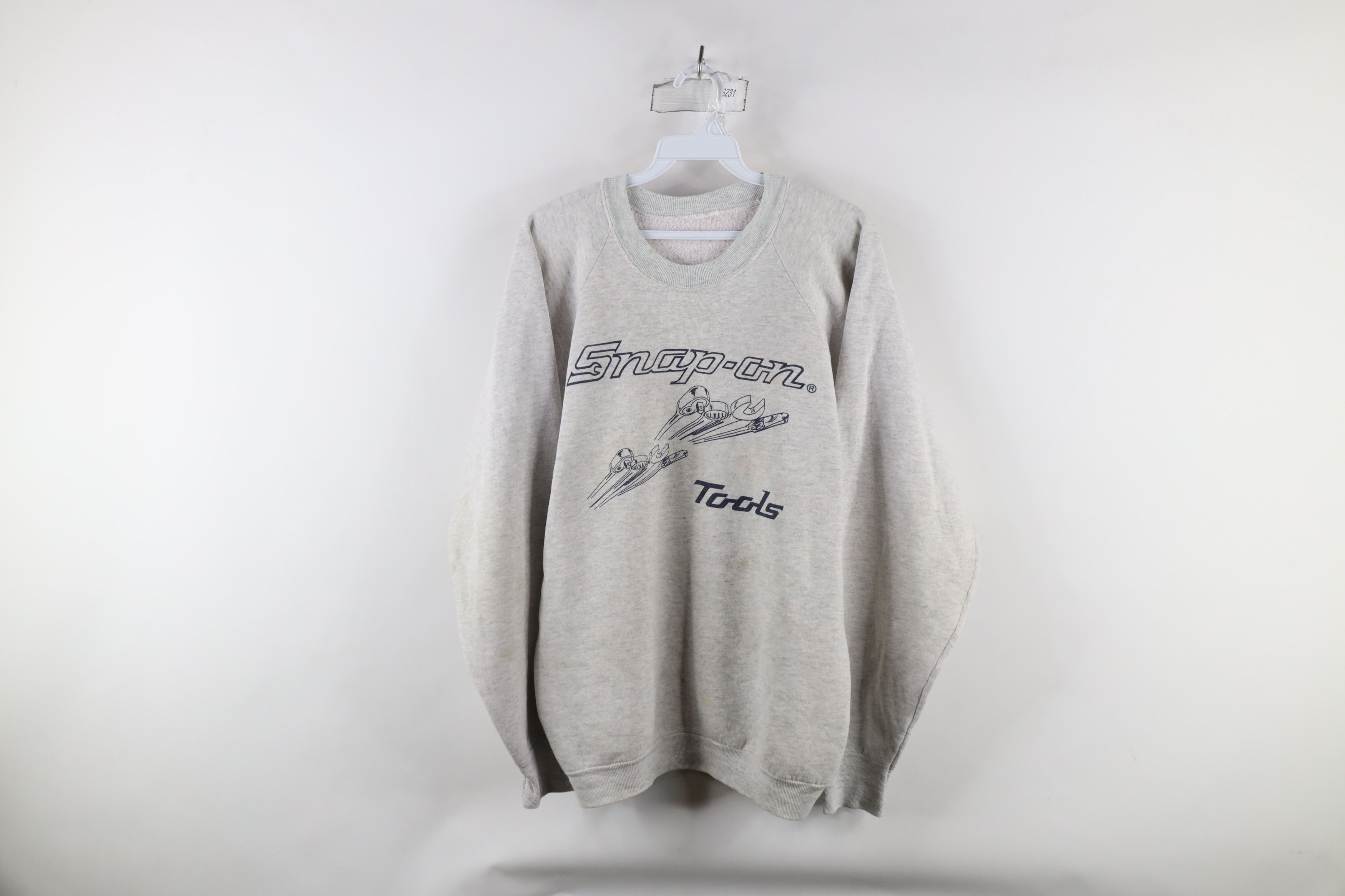 Vintage Vintage 90s Spell Out Snap On Tools Crewneck Sweatshirt USA Size US XL / EU 56 / 4 - 1 Thumbnail