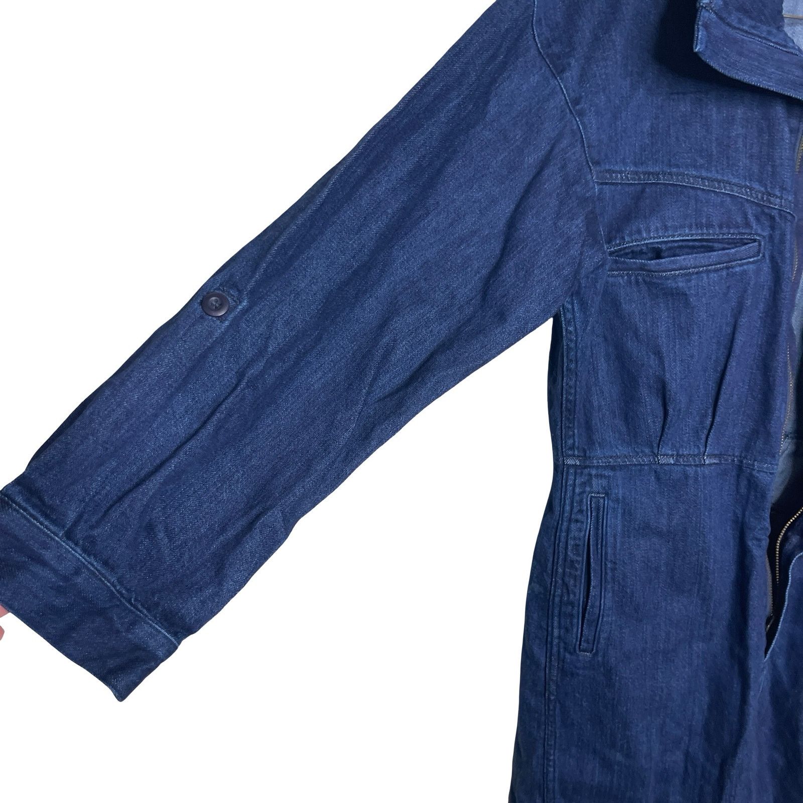 Other The Only Jane Boiler Suit Blue Denim Long Sleeve Jumpsuit 6 Size 28" / US 6 / IT 42 - 10 Thumbnail