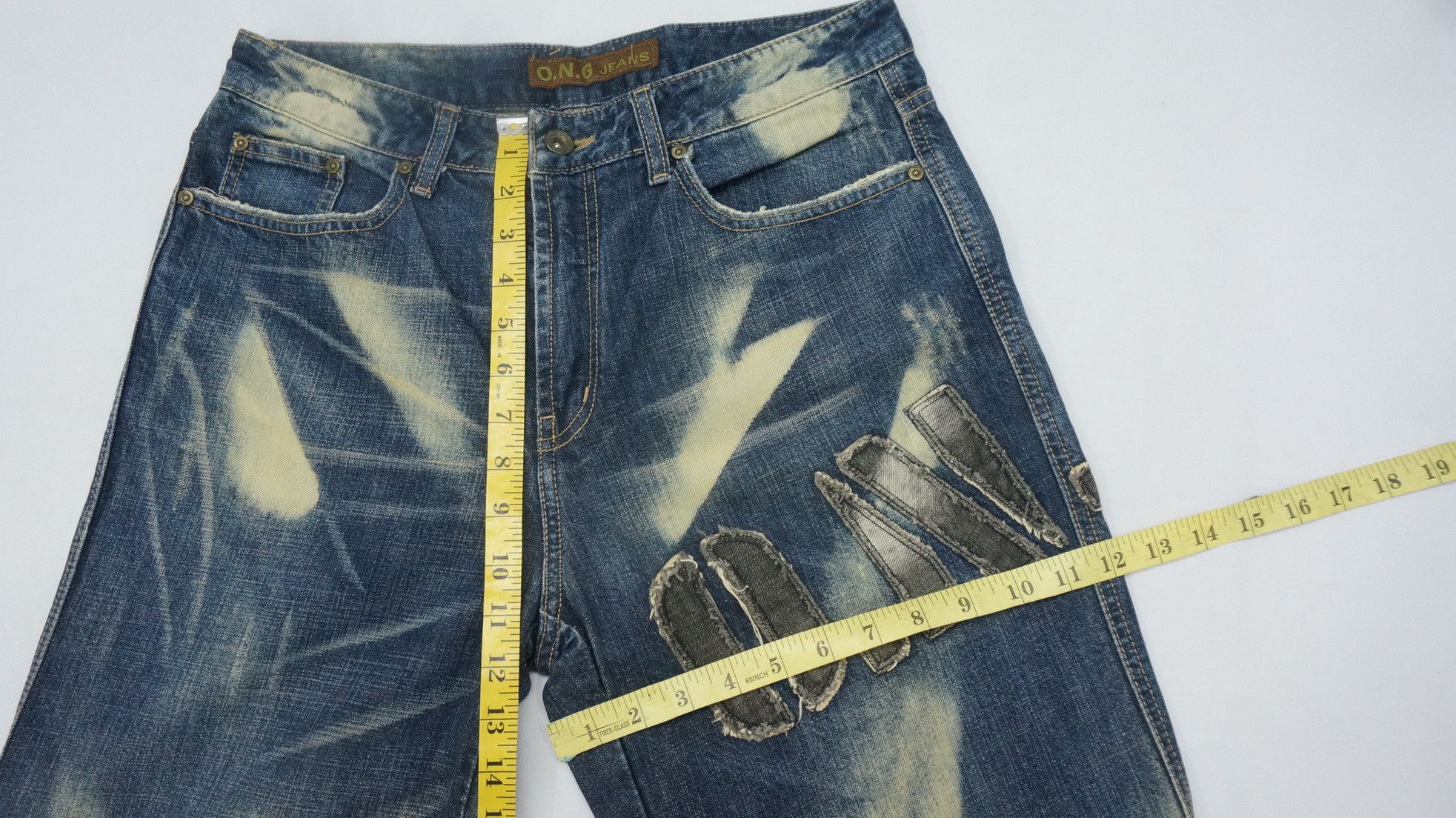 Japanese Brand 💥 ONG Vintage Japan Tint Acid Wash Jeans Size US 30 / EU 46 - 8 Thumbnail