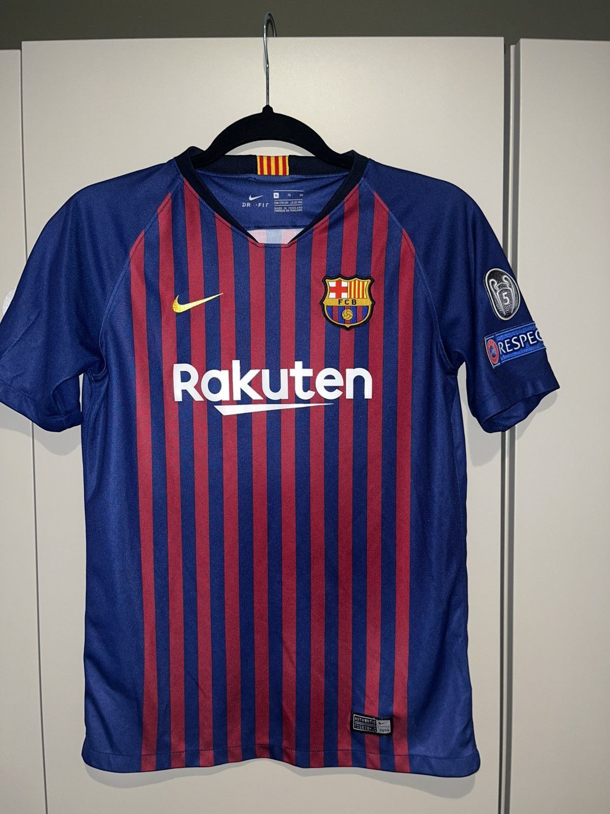 Nike Barcelona 2018 home kit Messi Size US XS / EU 42 / 0 - 1 Thumbnail