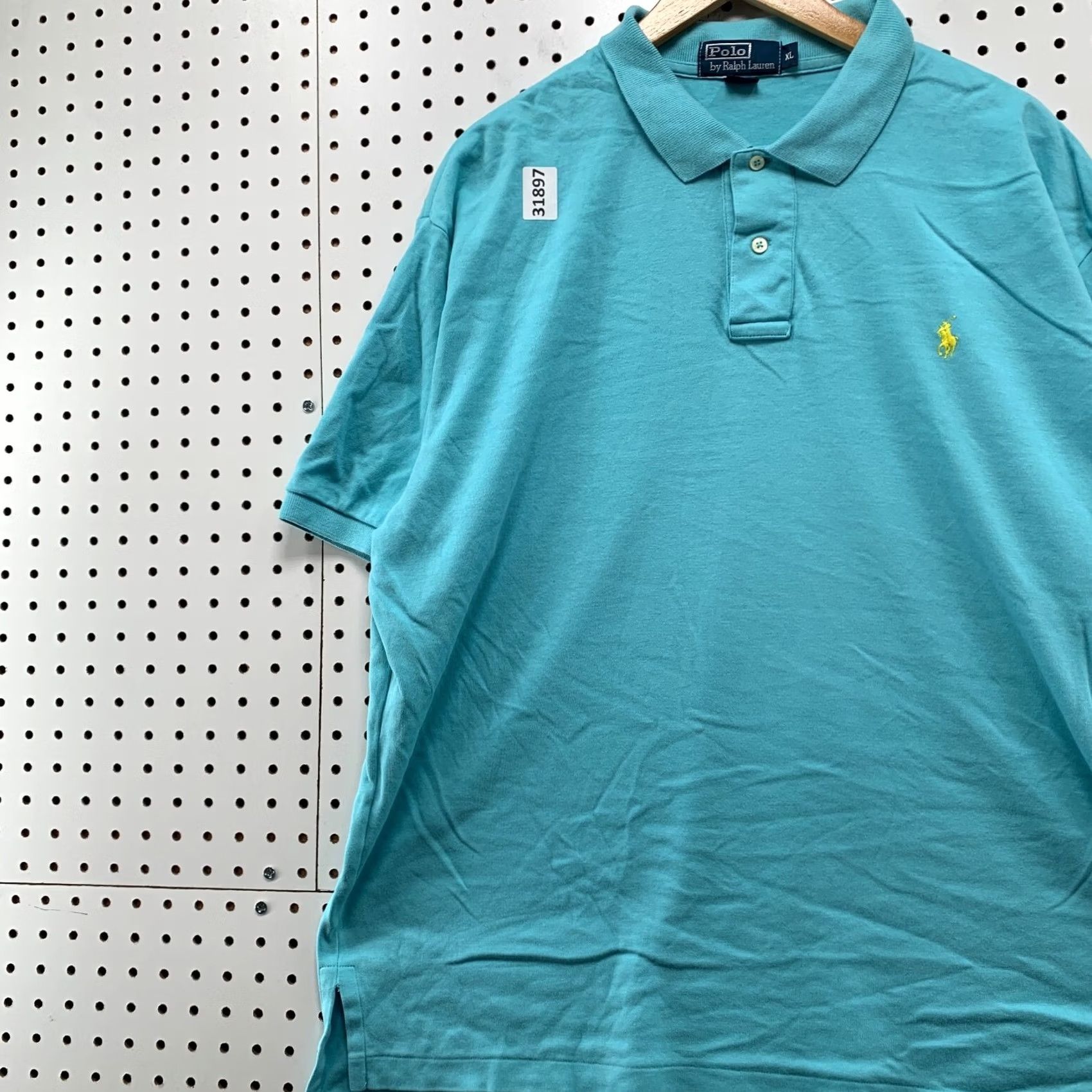 Polo Ralph Lauren Polo Ralph Lauren Shirt Mens XL Blue Collared Yellow Pony Casual 27x30 Size US XL / EU 56 / 4 - 3 Thumbnail