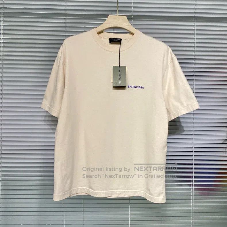 Balenciaga Balenciaga Short-sleeve T-shirt front and back letter prin Size US XS / EU 42 / 0 - 2 Thumbnail