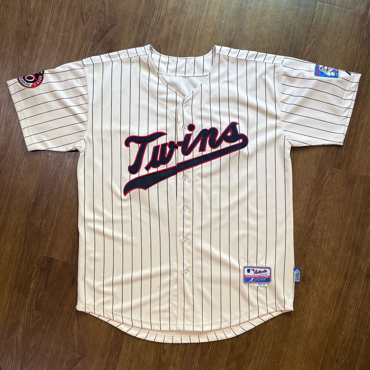 Majestic × Vintage 50th Anniversary Minnesota Twins x Majestic Pinstripe Jersey Size US XXL / EU 58 / 5 - 1 Thumbnail
