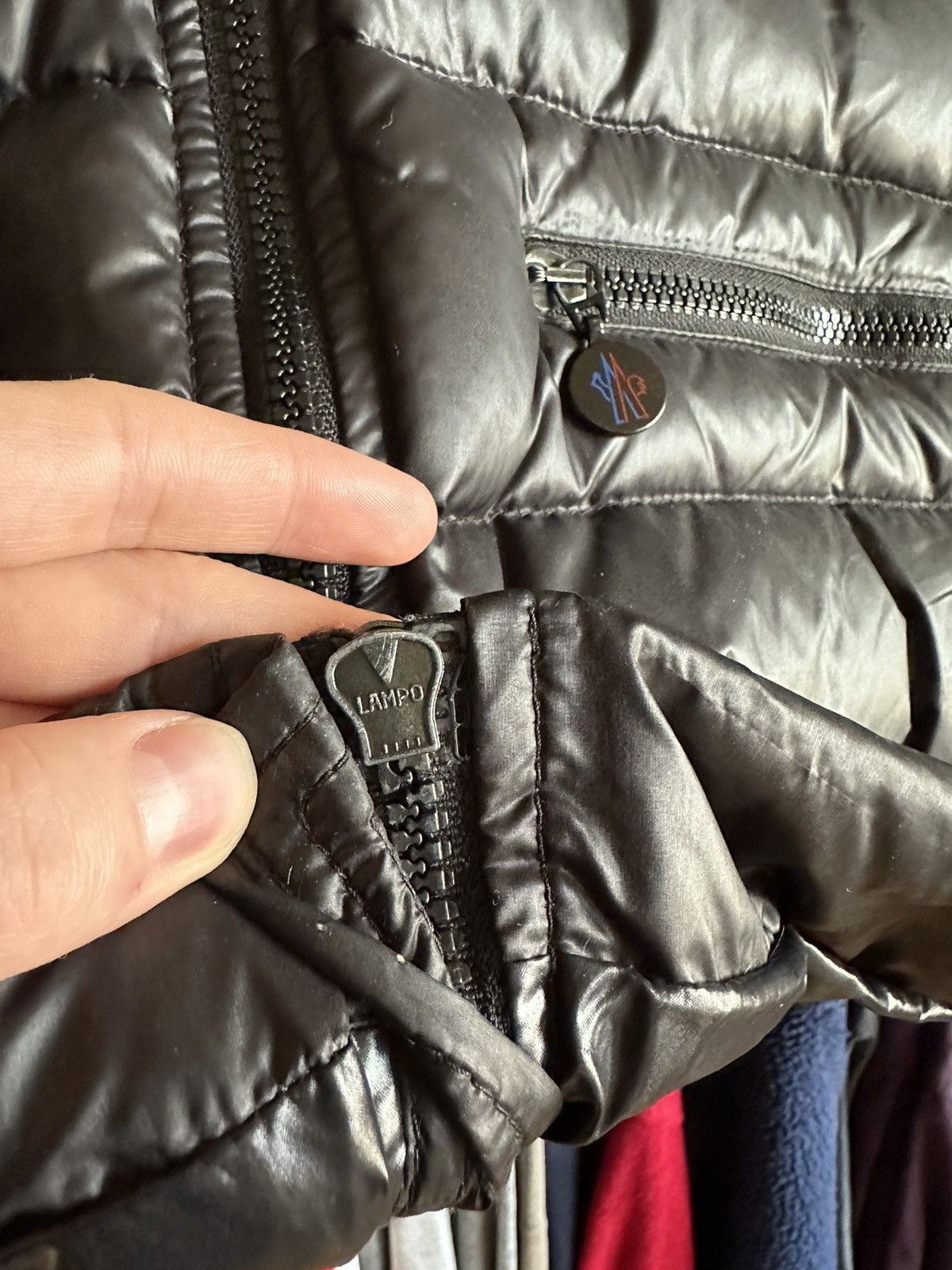 Moncler × Vintage Moncler jacket Black Luxury Size S / US 4 / IT 40 - 6 Thumbnail