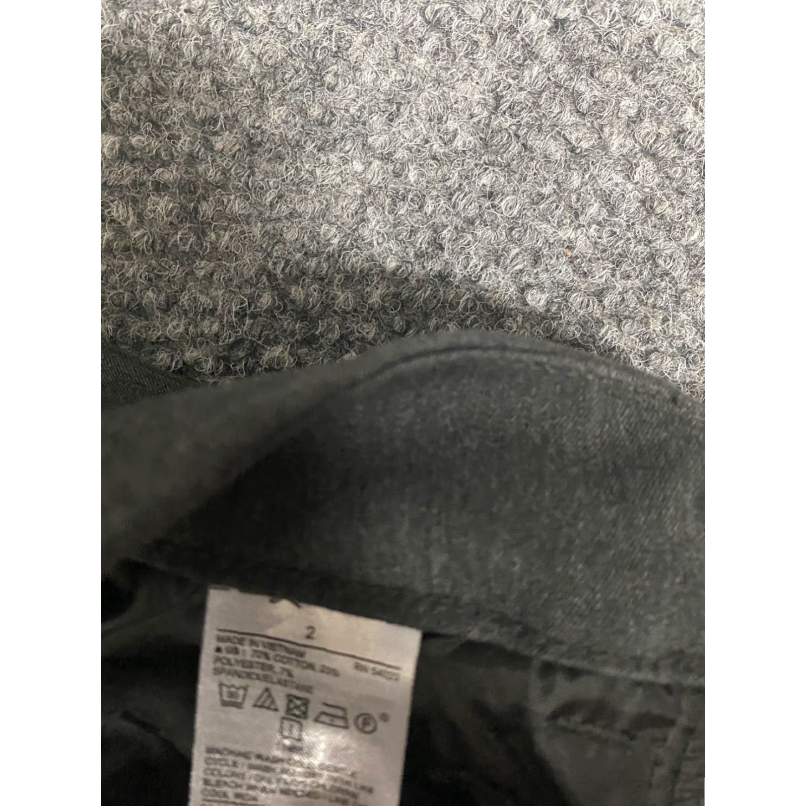 Old Navy Old Navy Womens Pants 2 Gray pixie straight Cotton Knit Zipper Regular Inseam 26 in Chino Casual Womens Size 26" / US 2 / IT 38 - 4 Thumbnail