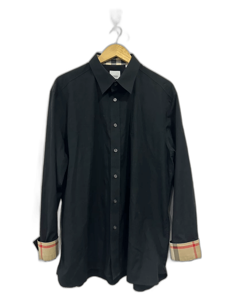 Burberry Burberry Rare XXL Black Checked Shirt Size US XXL / EU 58 / 5 - 1 Thumbnail