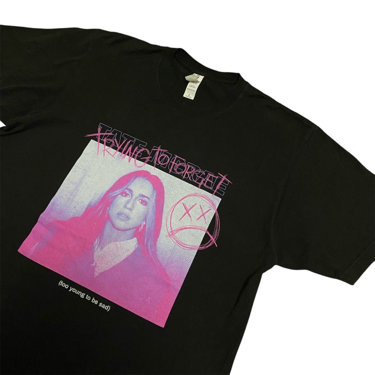 Band Tees × Tultex Tate Mcrae (trying to forget) Graphic Tee Size US L / EU 52-54 / 3 - 3 Thumbnail