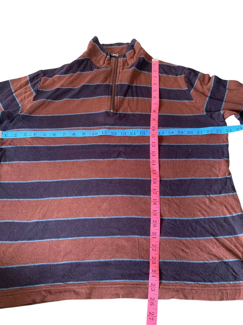 Paul Smith Vintage Paul Smith Stripe Half Zip Stripe Jumper Size US L / EU 52-54 / 3 - 6 Thumbnail