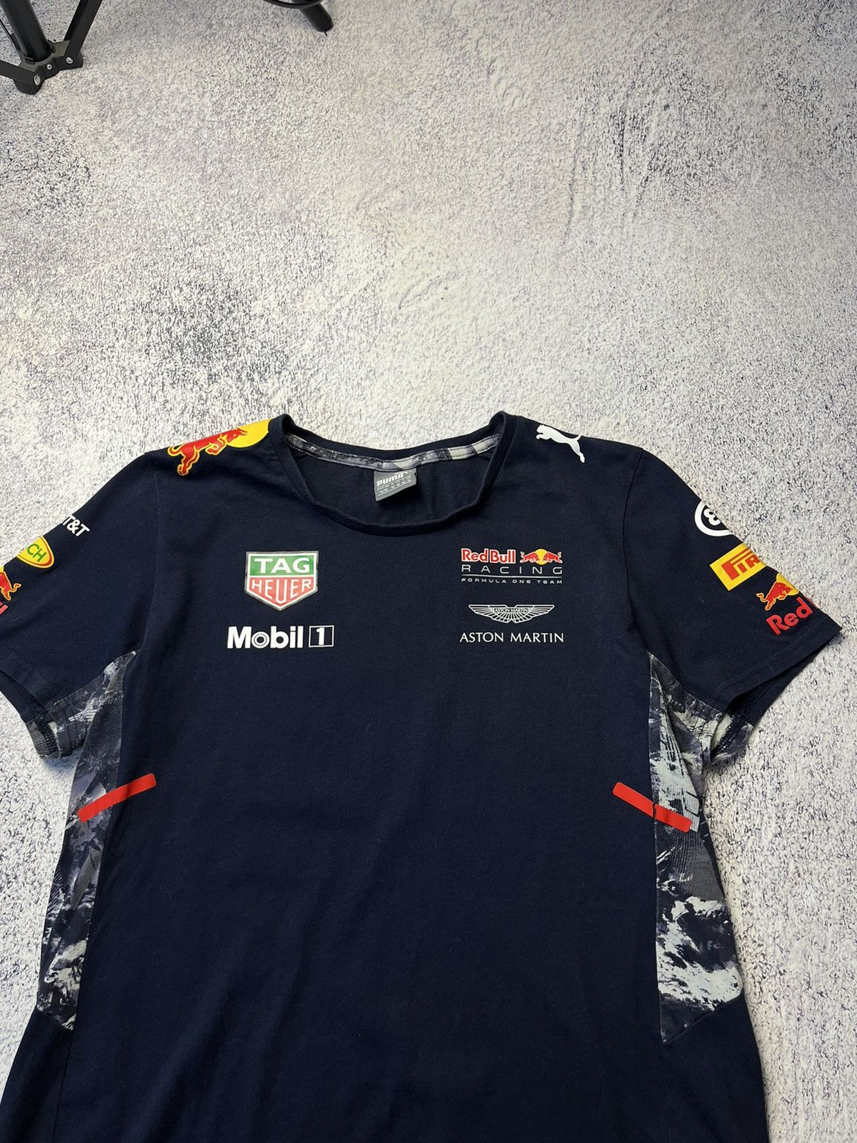 Puma × Red Bull Vintage Puma Red Bull Infiniti F1 Racing Polo T-Shirt Y2K Size XL / US 12-14 / IT 48-50 - 5 Thumbnail