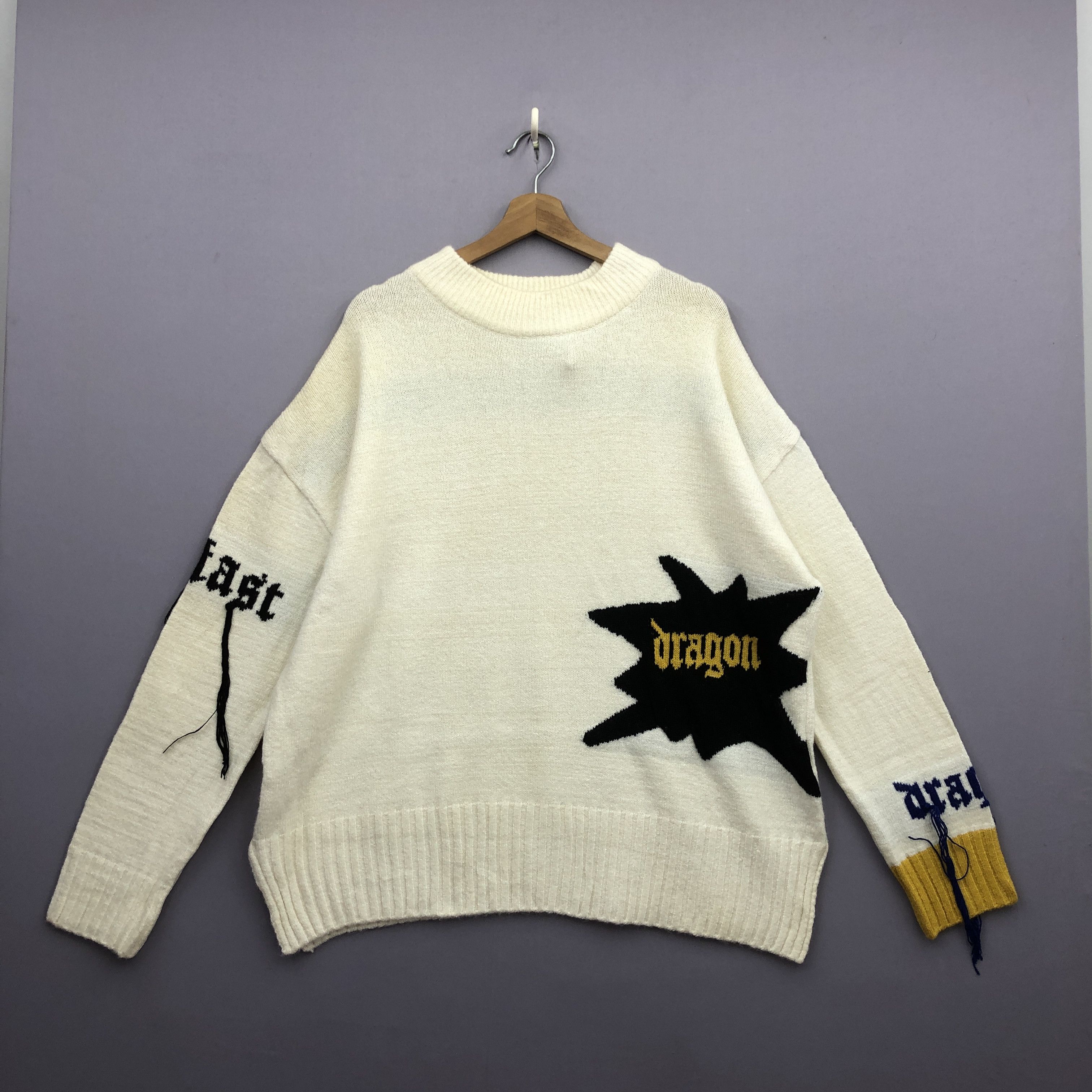Homespun Knitwear Y2K Dragon 8 Knit Sweater Too Fast to Libe Too Sweatshirt Size US XL / EU 56 / 4 - 1 Thumbnail