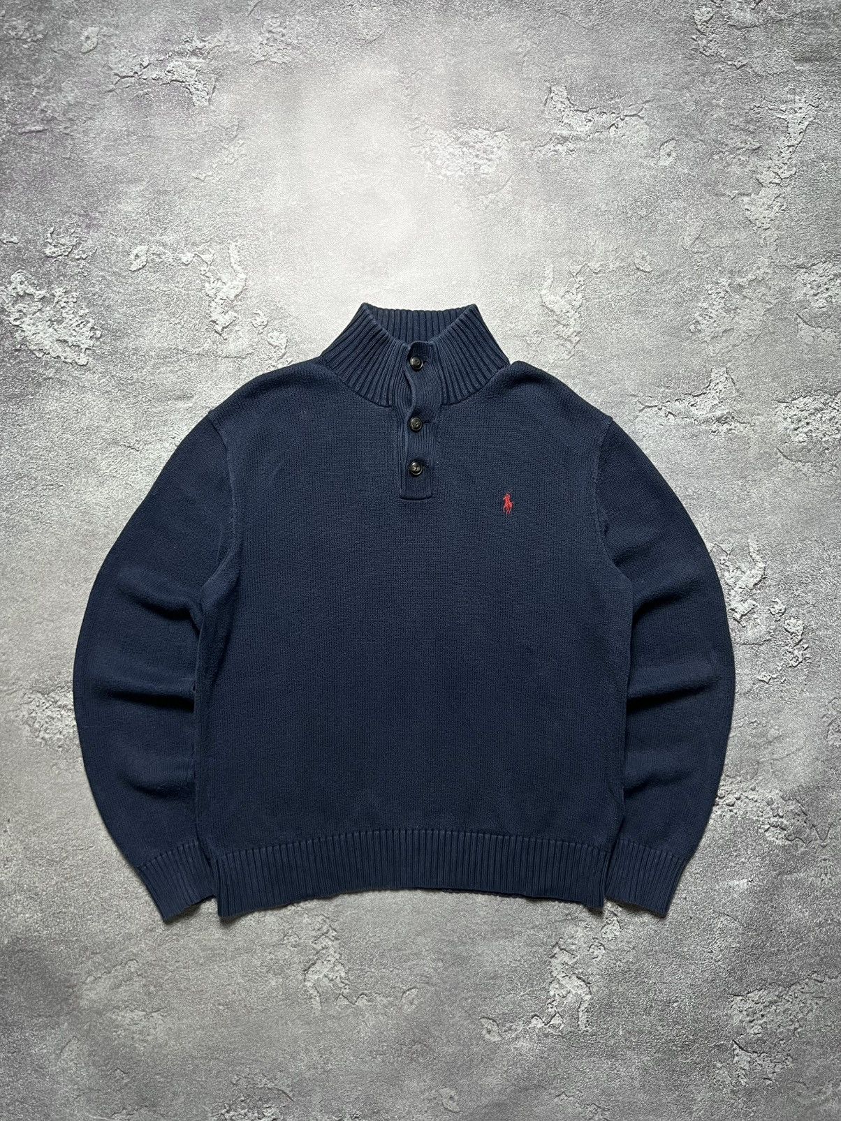 Polo Ralph Lauren Vintage Ralph Lauren Sweater 1/3 Zip Old Money Chief Keef L Size US L / EU 52-54 / 3 - 1 Thumbnail