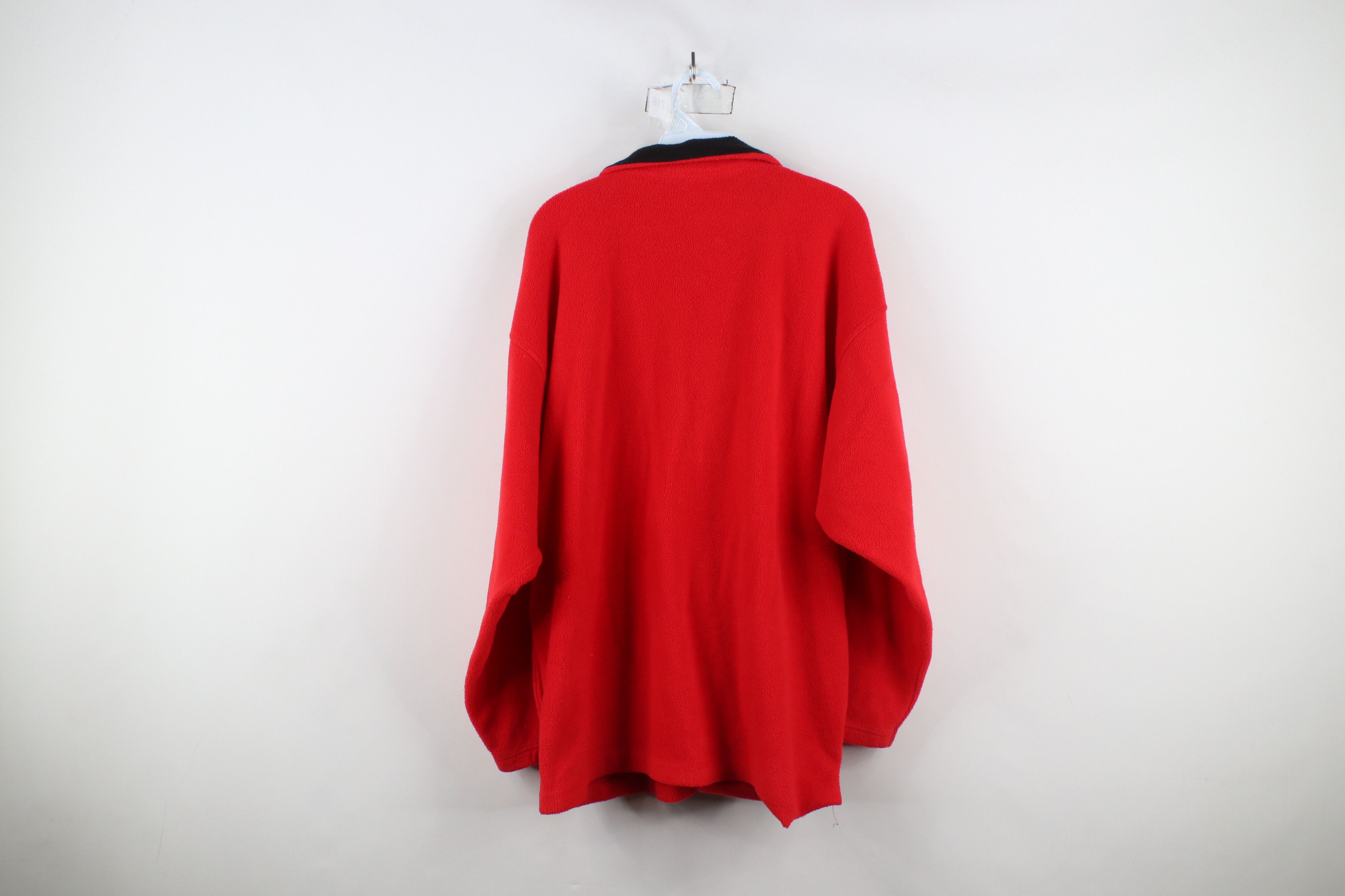 Vintage Vintage 90s Ohio State University Half Zip Fleece Sweater Size US L / EU 52-54 / 3 - 10 Thumbnail