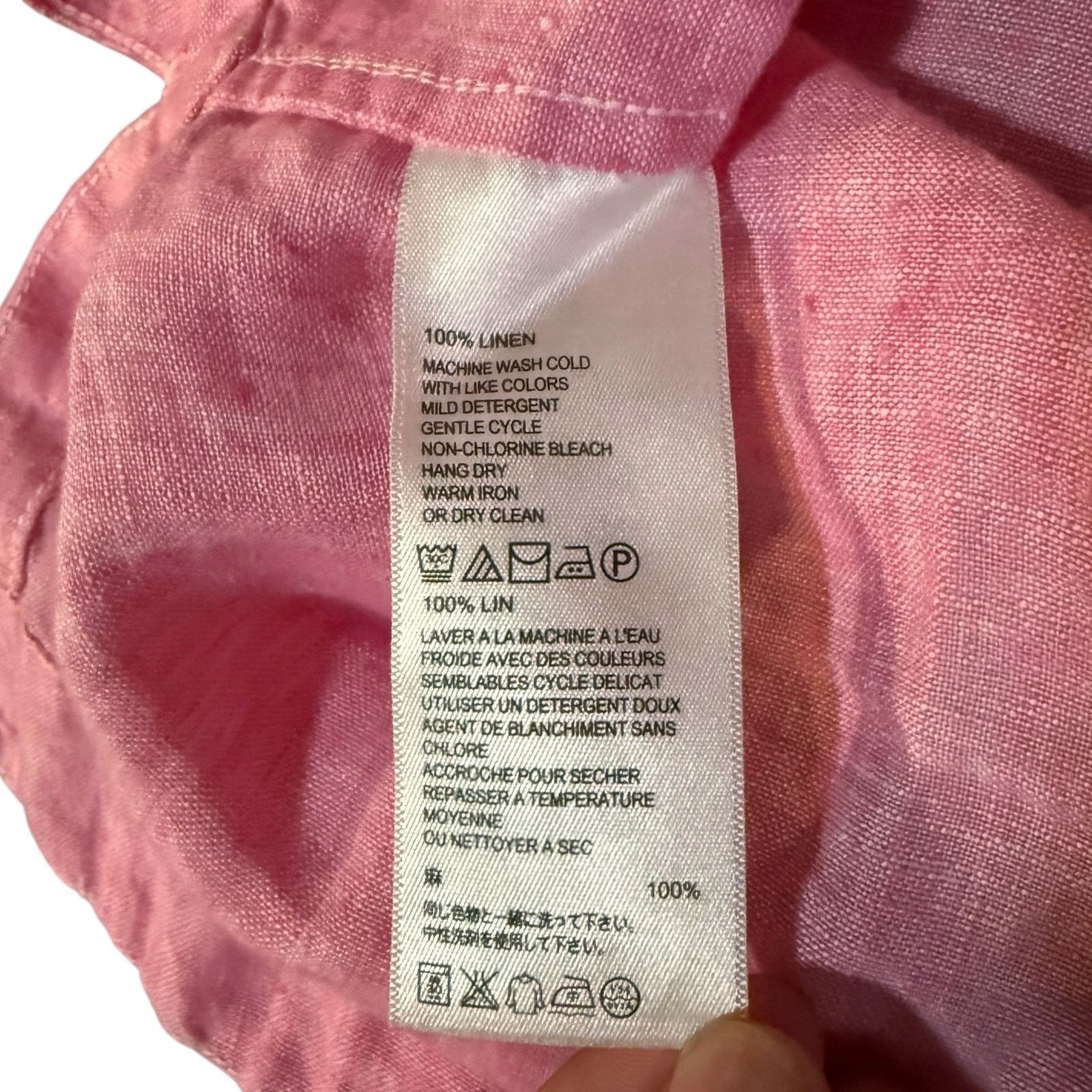 Tommy Bahama Tommy Bahama Tunic Top Sunset Chambray Linen Hot Pink Small Size S / US 4 / IT 40 - 4 Thumbnail