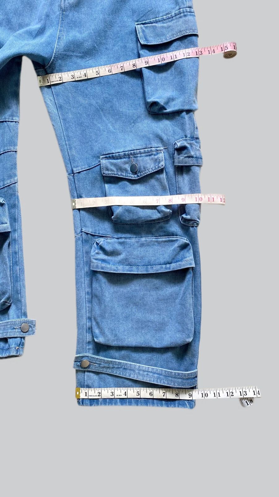 Japanese Brand Utility Denim Cargo Jeans Multipocket Rocky Style Size US 32 / EU 48 - 6 Thumbnail
