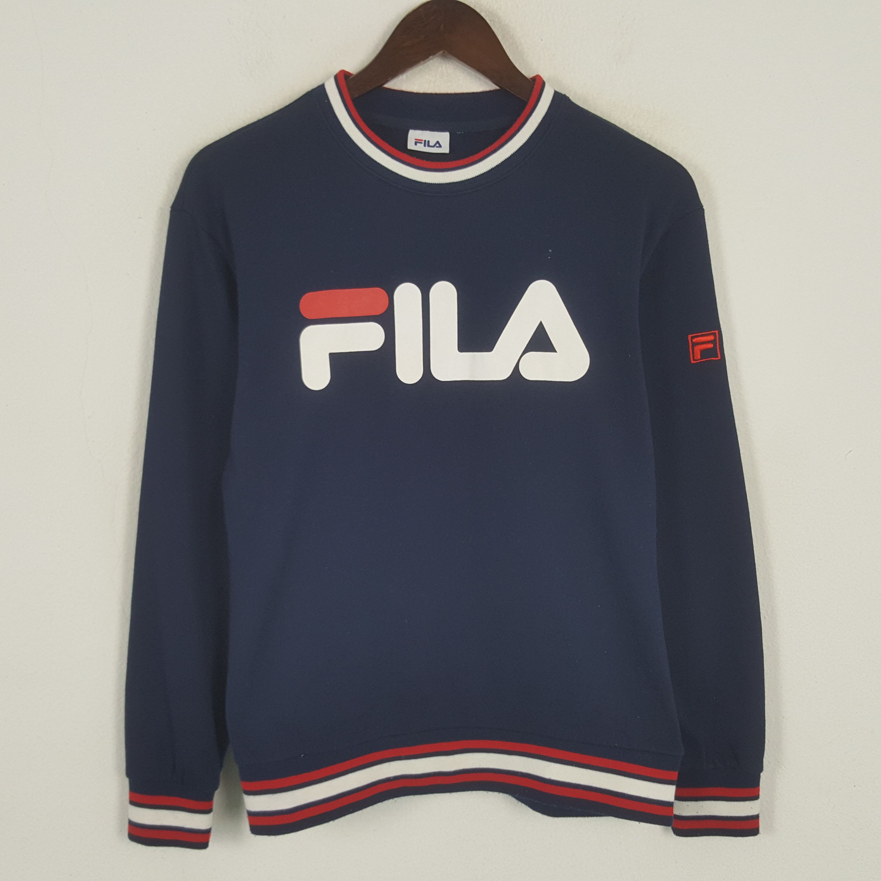Fila × Vintage Vintage Fila Logo Sweatshirt Size US S / EU 44-46 / 1 - 1 Thumbnail