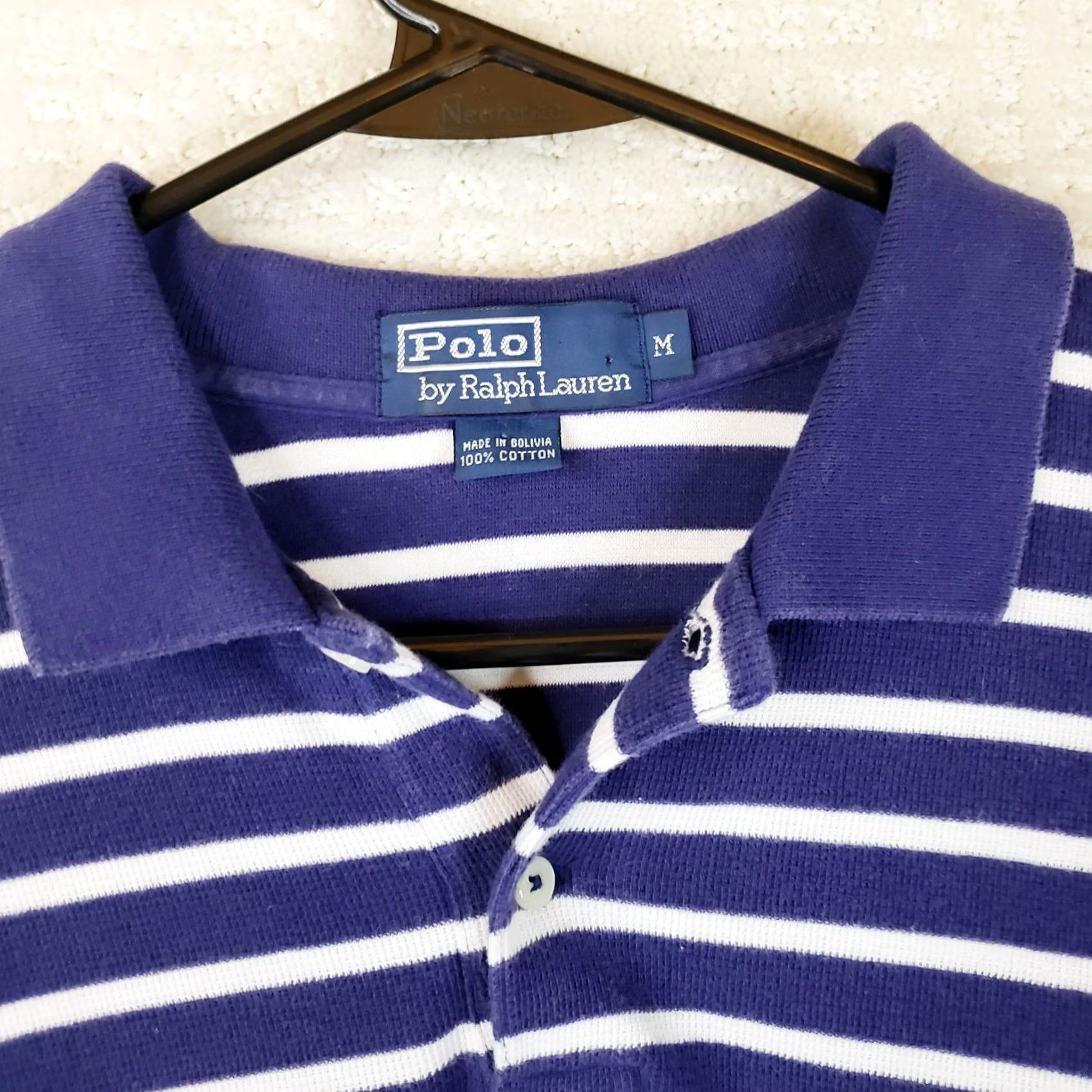 Polo Ralph Lauren Polo Ralph Lauren Polo Shirt Mens M Blue Striped Short Sleeve Golf Classic Polo Ralph Lauren Polo Green Pony Logo Sports Shirt Size US M / EU 48-50 / 2 - 5 Thumbnail