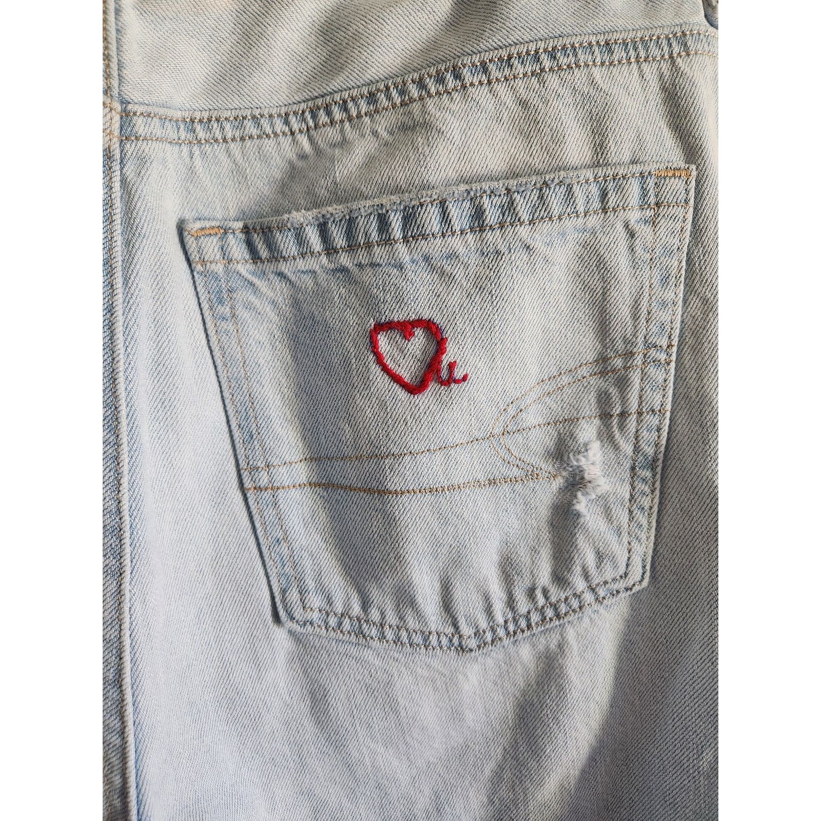 American Eagle Outfitters American Eagle Women's Distressed High Waisted Denim Jeans-6 Size 28" / US 6 / IT 42 - 6 Thumbnail