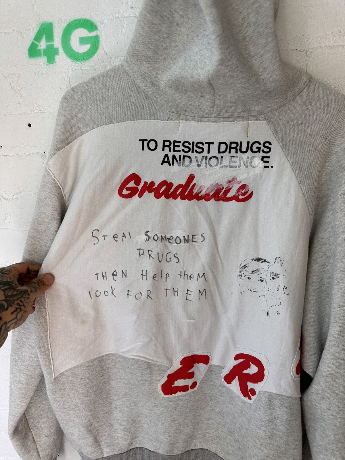 Enfants Riches Deprimes ERD 1 of 5 HAND DRAWN DRUGS DARE HOODIE M-XL Size US M / EU 48-50 / 2 - 2 Thumbnail