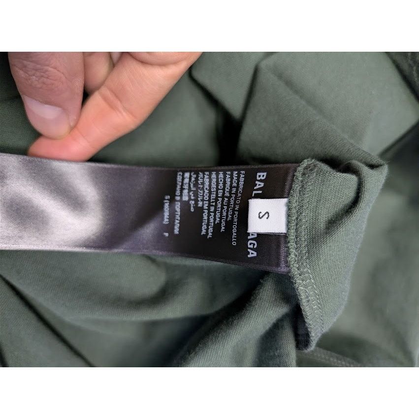 Balenciaga o1rshd1 Ramadan 24 Vintage Jersey T-Shirt Dark Green / Black Size US S / EU 44-46 / 1 - 16 Thumbnail