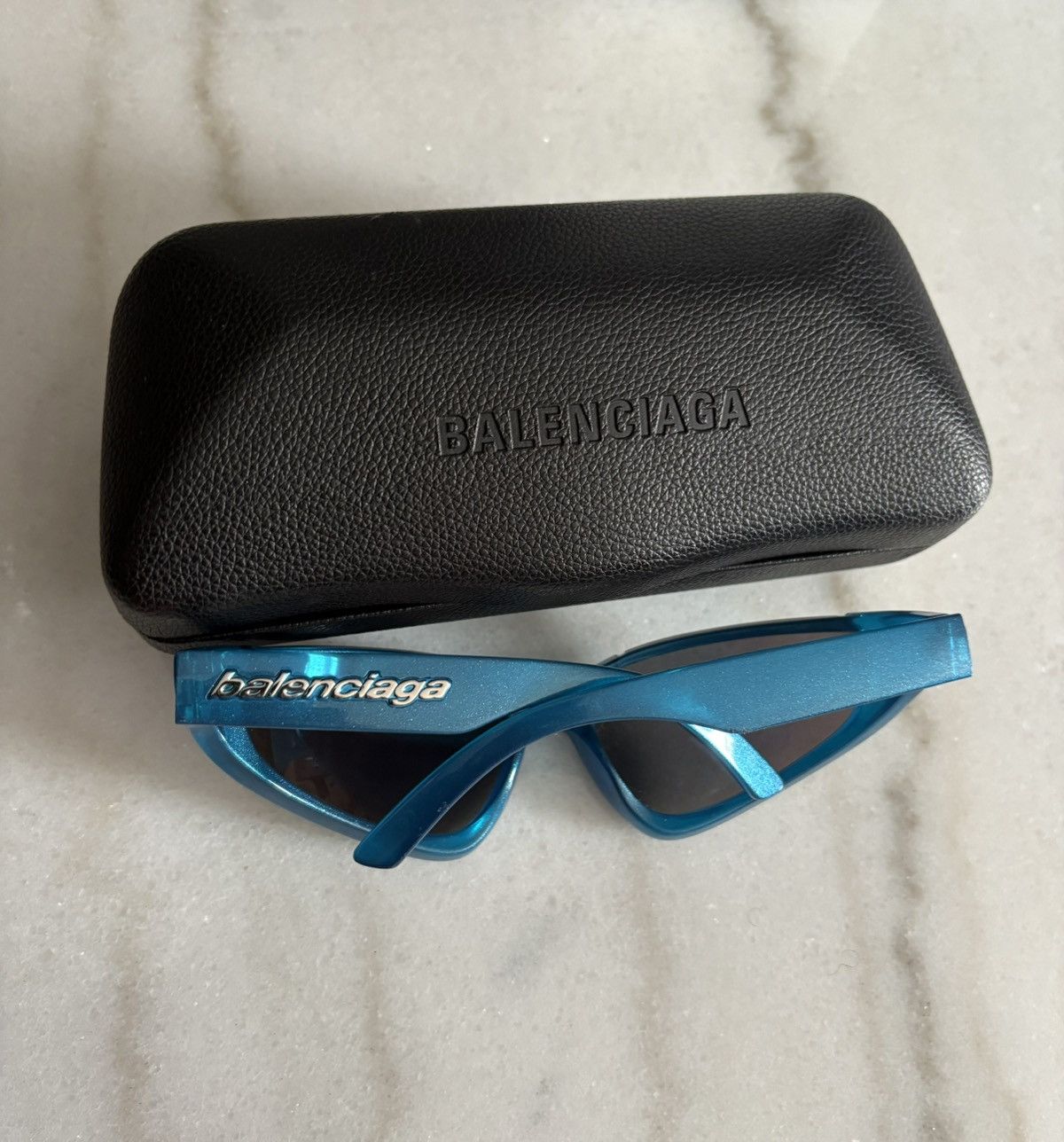 Balenciaga Balenciaga blue xpander sunglasses Size ONE SIZE - 7 Thumbnail