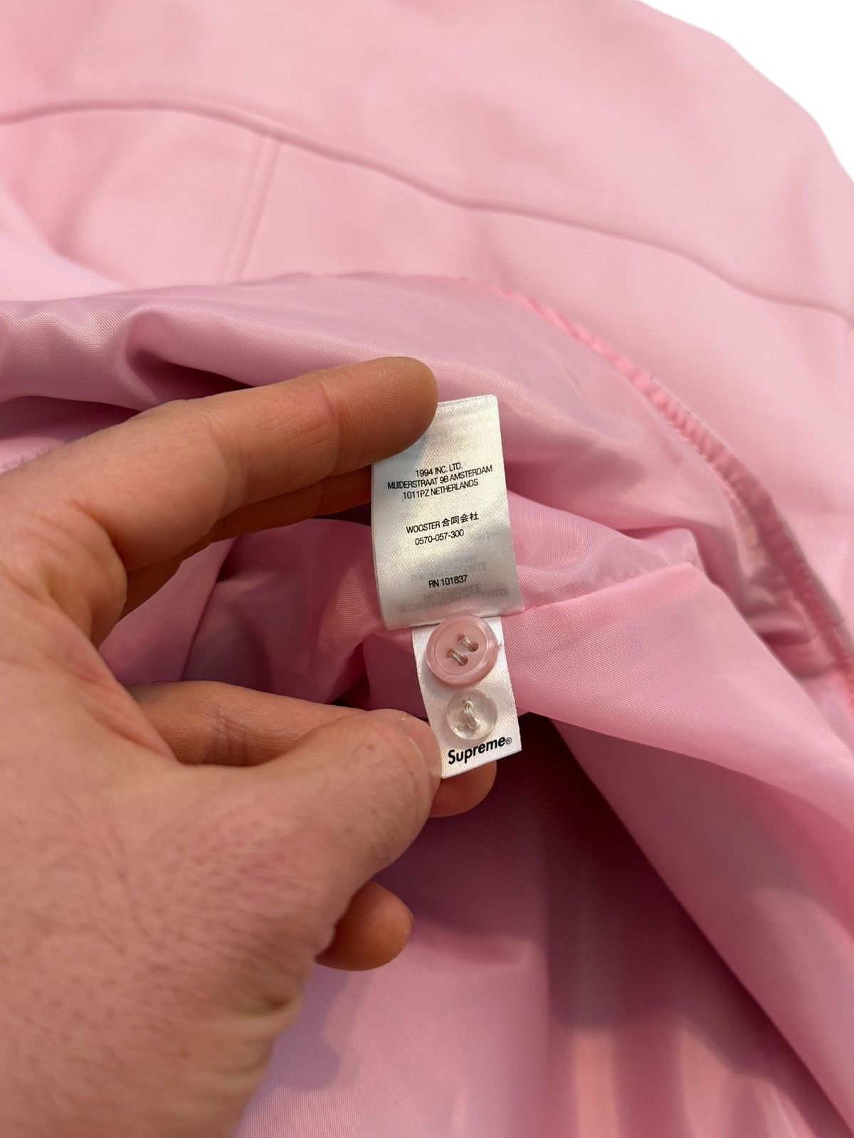 Supreme Pale Pink Lamb Leather Embossed Bogo Size US M / EU 48-50 / 2 - 8 Thumbnail