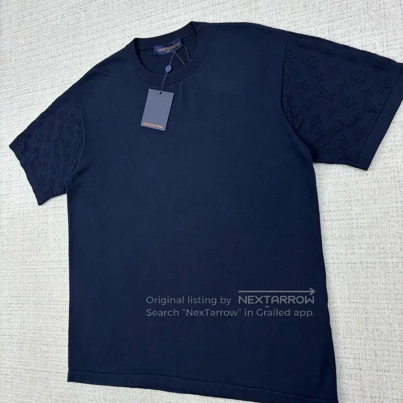 Louis Vuitton Louis Vuitton SS25 Solid Crew Neck Rib Embossed Short Slee Size US XL / EU 56 / 4 - 3 Thumbnail