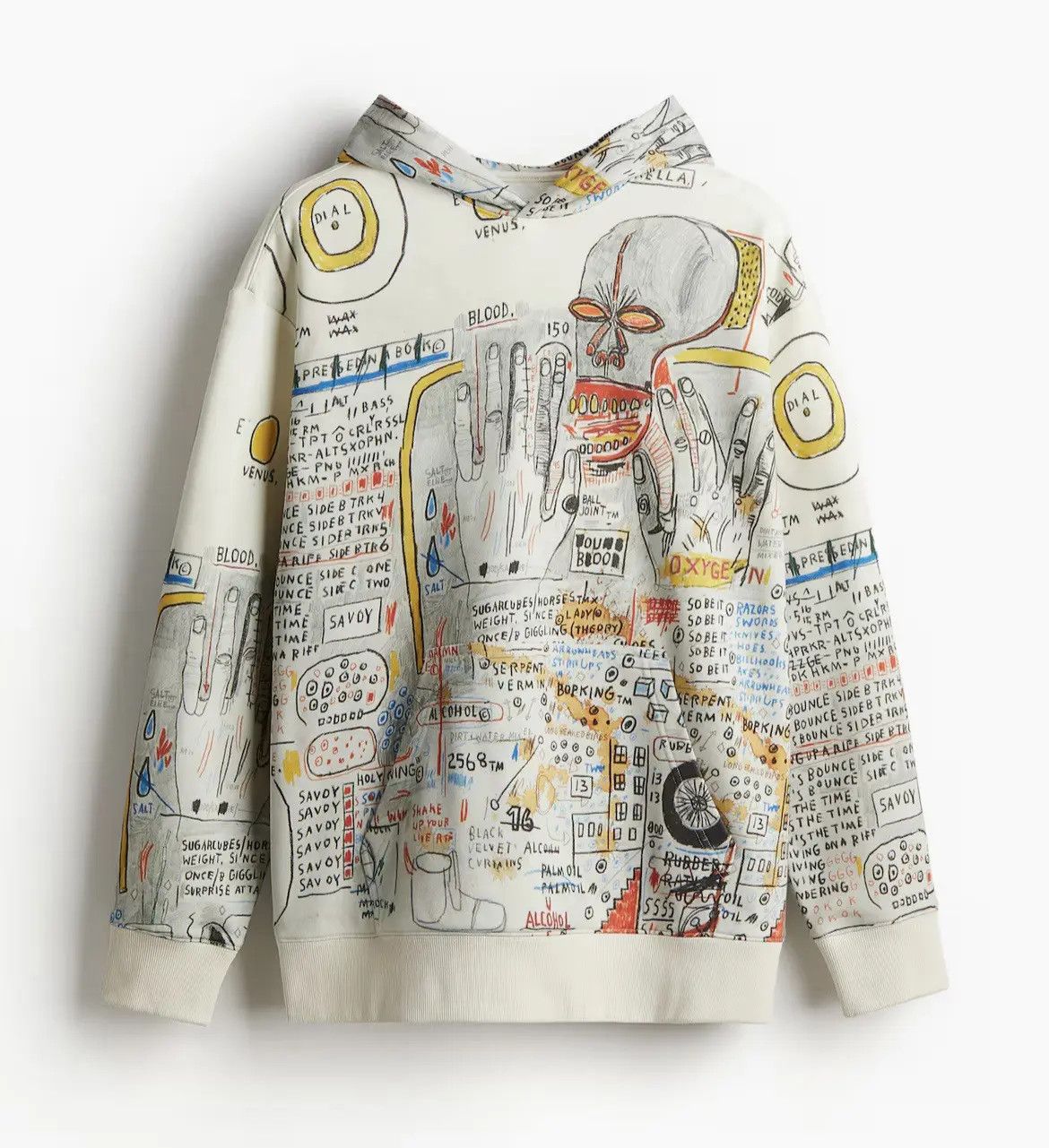 H&M × Jean-Michel Basquiat × Who Decides War Who Decides War x Basquiat x Ev Bravado Graffiti Hoodie Size US L / EU 52-54 / 3 - 1 Preview