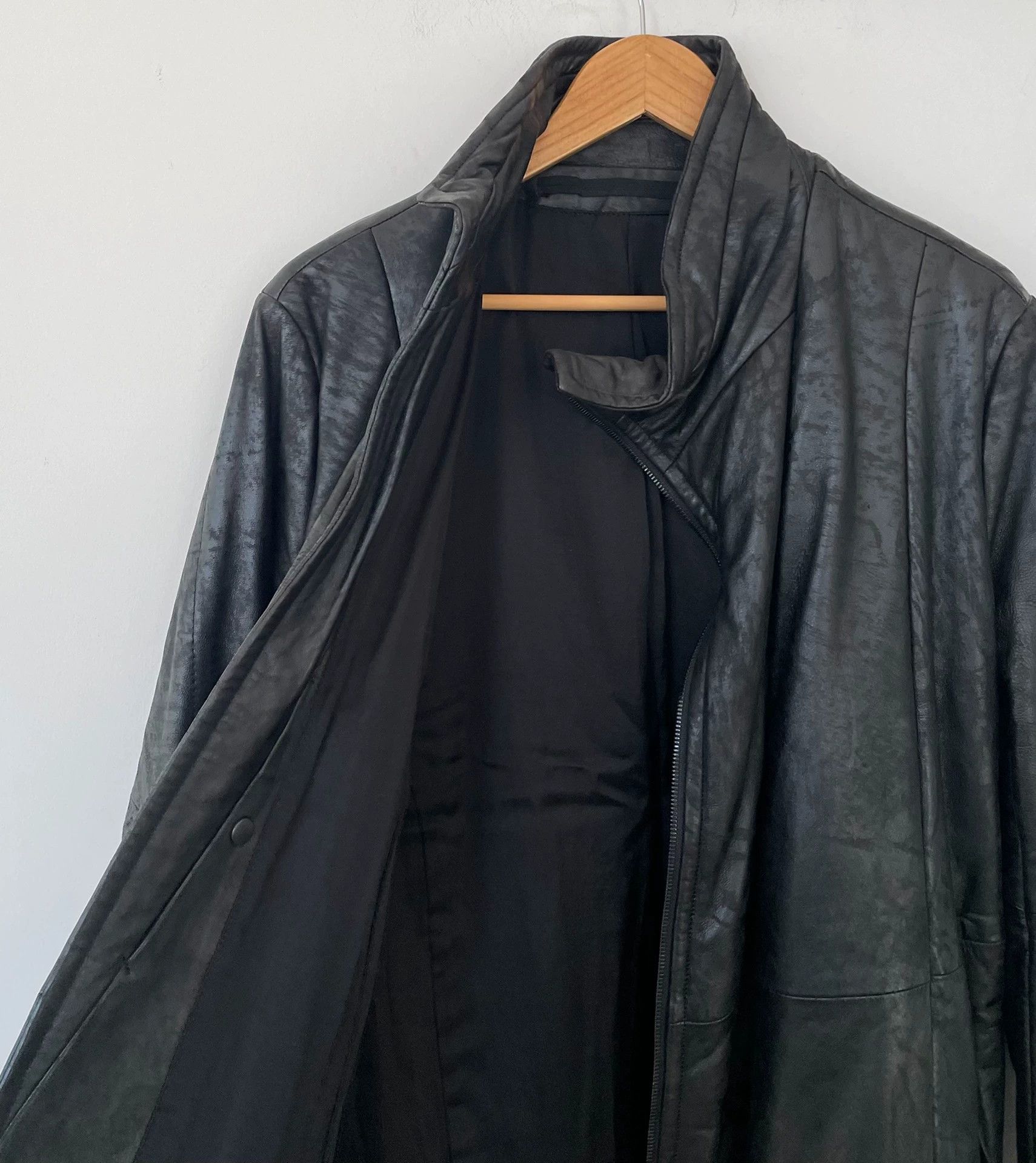 Julius Julius 16aw Padding Distressed Leather Jacket Size M / US 6-8 / IT 42-44 - 3 Thumbnail