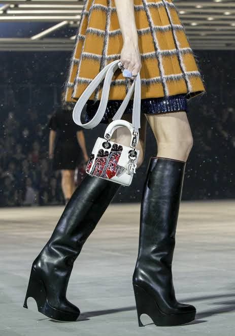 Dior Dior - Raf Simons - AW/2014 - Mirror - Runway - Wedge Boots Size US 6.5 / IT 36.5 - 2 Thumbnail