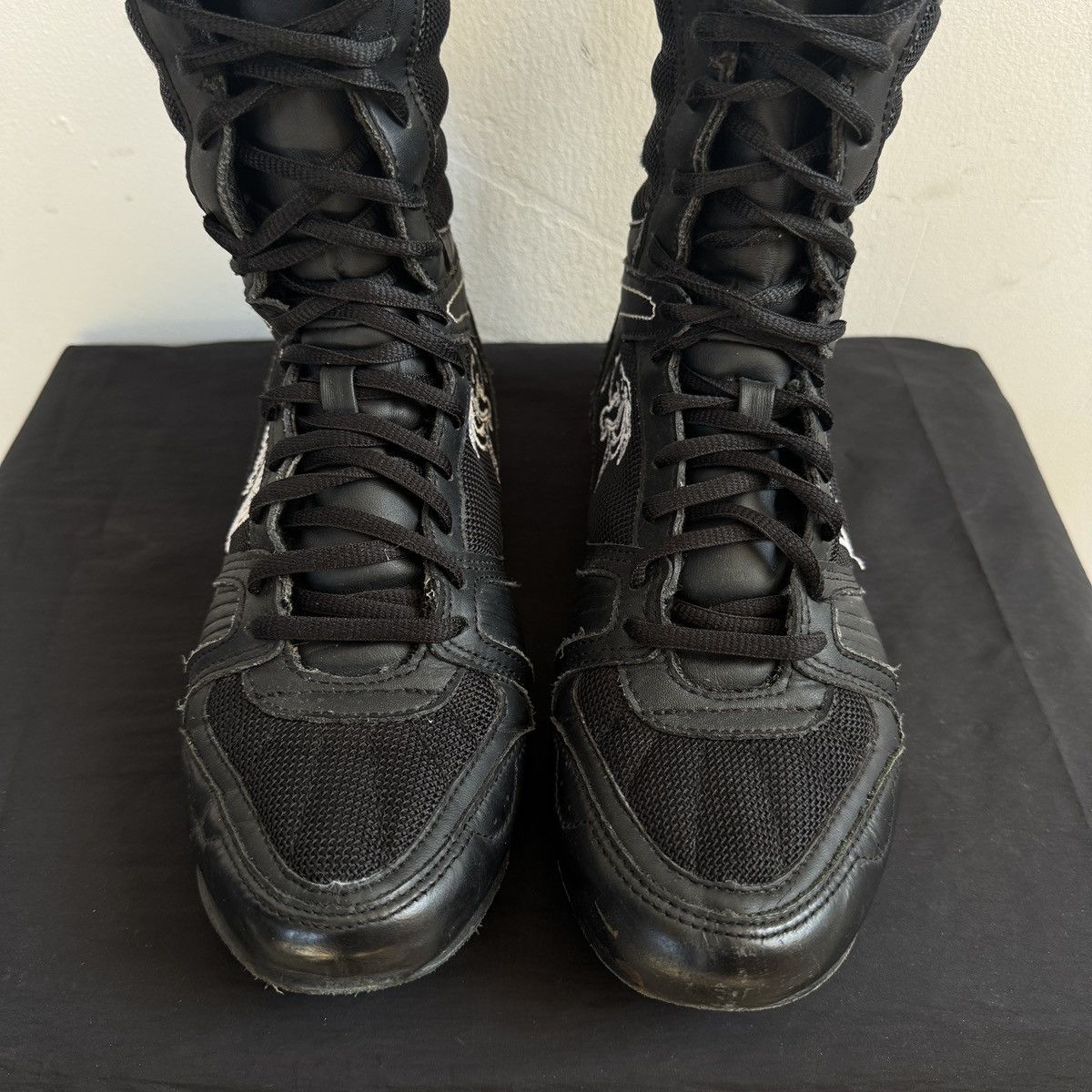 Lonsdale Lonsdale black high lace up boxing wrestling boots Size US 7.5 / IT 37.5 - 5 Thumbnail