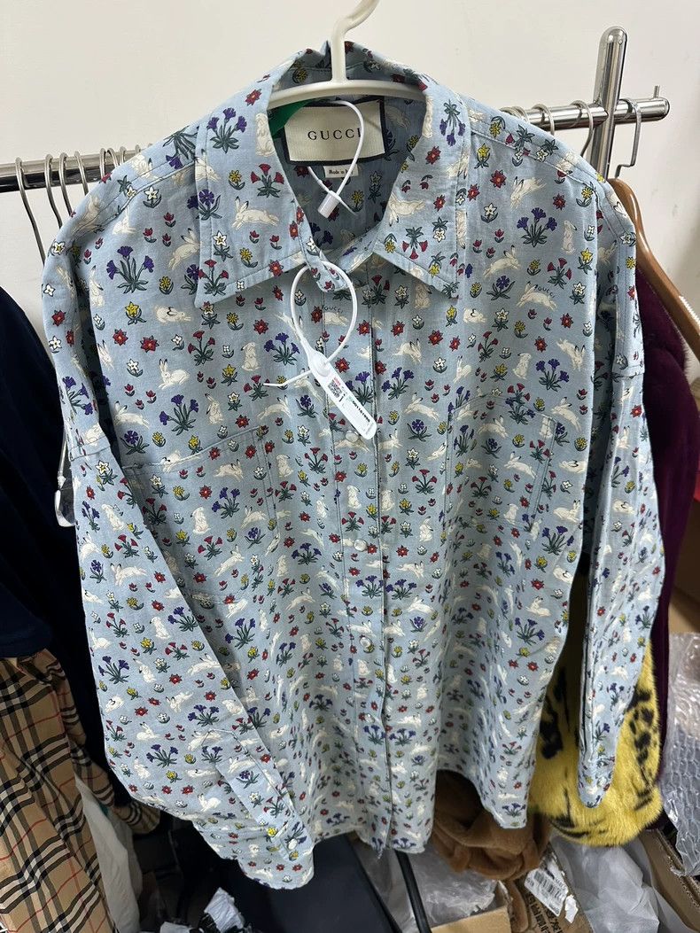 Gucci Gucci Floral rabbit shirt Size XS / US 0-2 / IT 36-38 - 1 Thumbnail