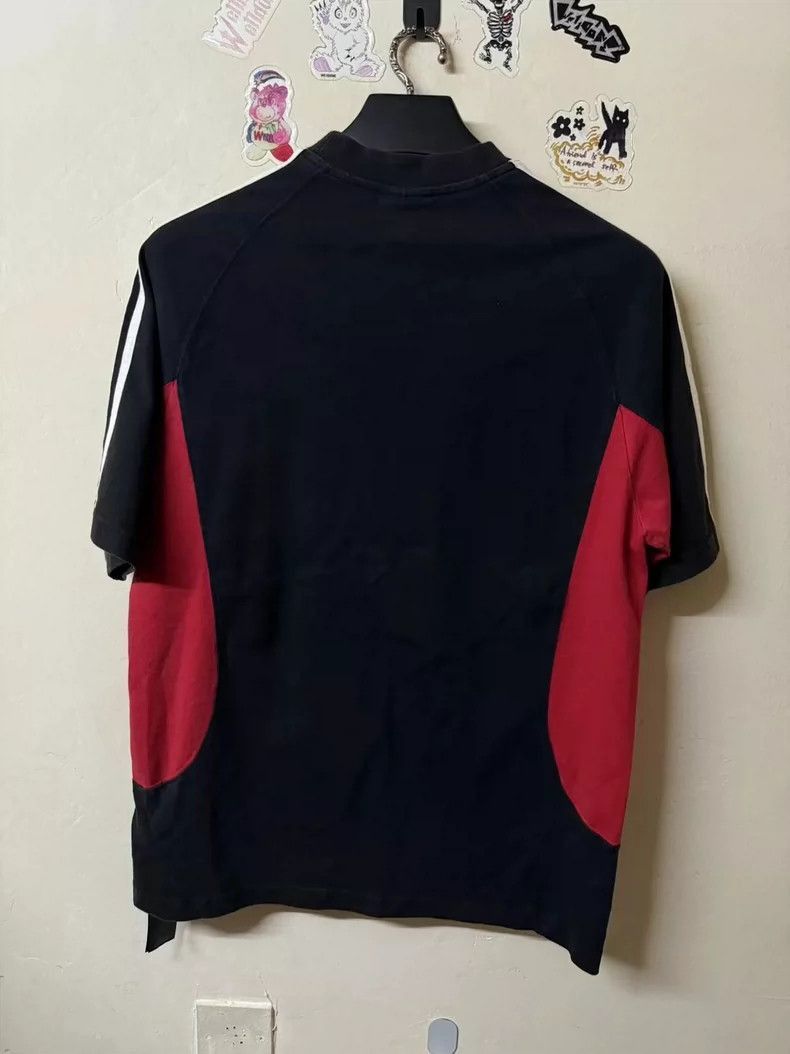 Balenciaga Balenciaga Adidas Short Sleeve Black Red Shirt-2506 Size US XXS / EU 40 - 2 Thumbnail