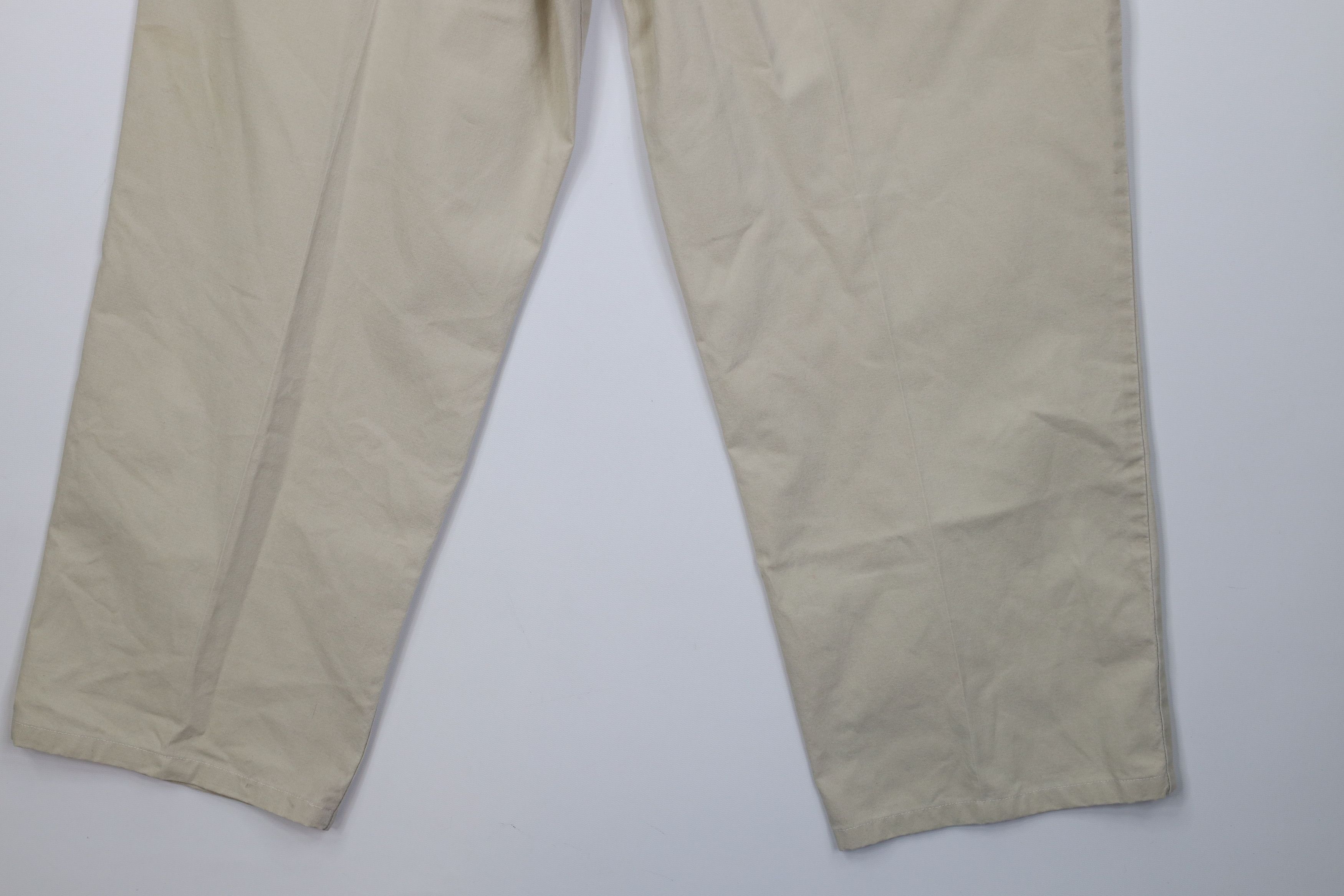 L.L. Bean Vintage 90s LL Bean Weight Wide Leg Pants Stonewash Beige Size US 32 / EU 48 - 14 Thumbnail