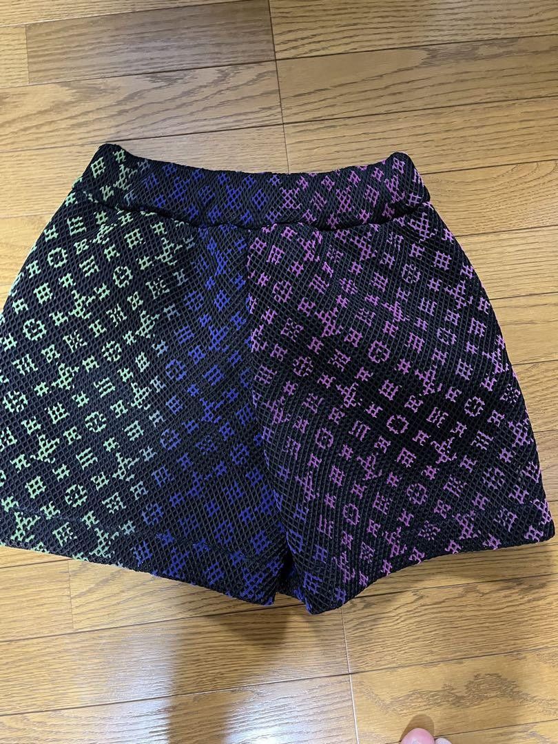 Louis Vuitton Multicolor Gradient Monogram Mesh Shorts – Savonches