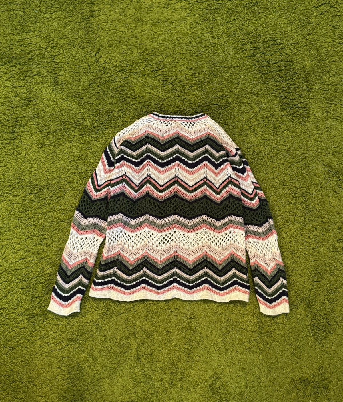 Missoni Missoni coloured zig zag pattern mohair wool blend sweater Size XS / US 0-2 / IT 36-38 - 2 Thumbnail