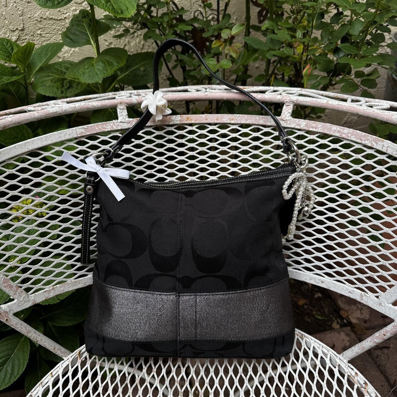 Coach Y2k Coach Black Monogramed Canvas Bag Size ONE SIZE - 1 Thumbnail