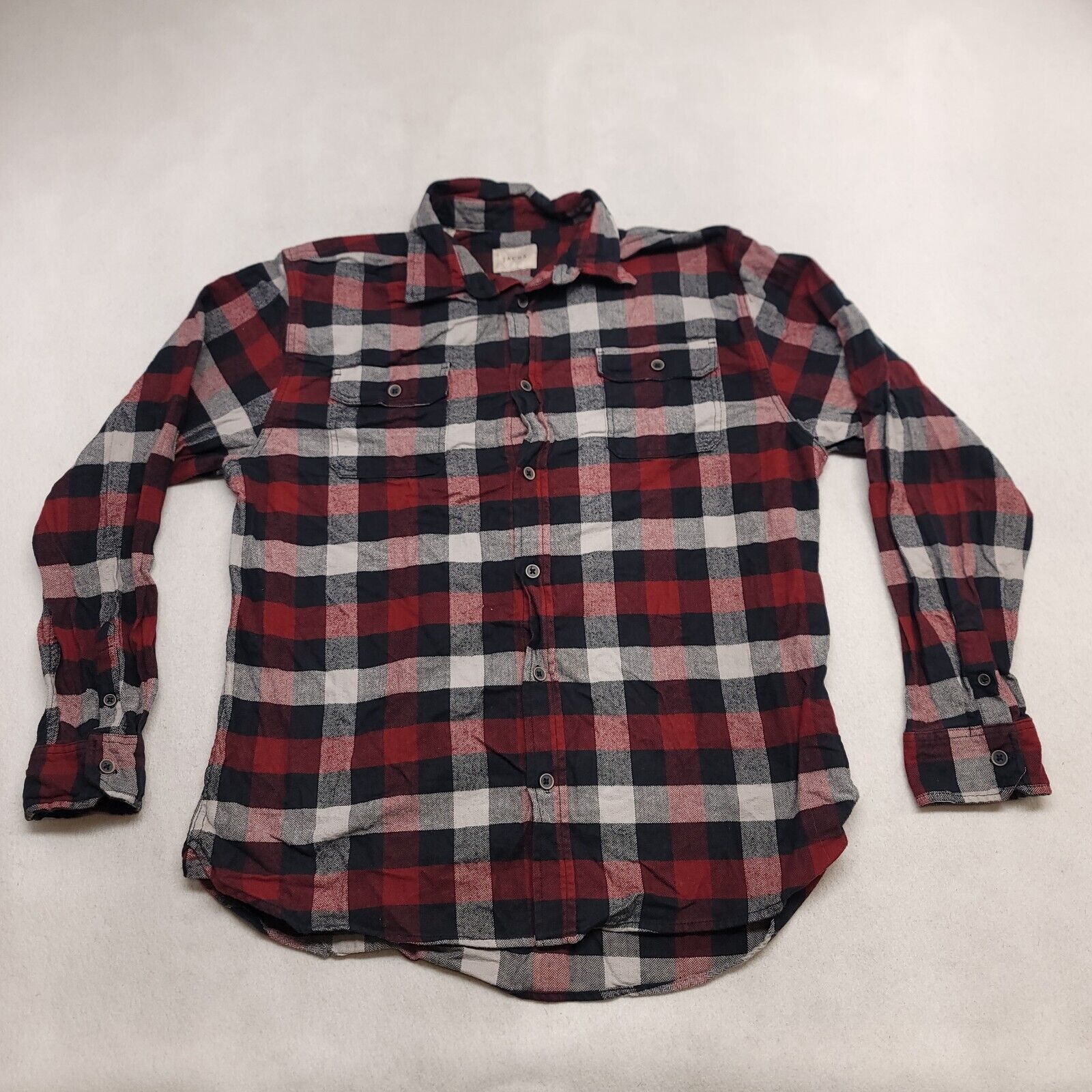 JACHS NY Jachs Gingham Flannel Shirt Mens Size XLT Red Black White Size US XL / EU 56 / 4 - 2 Thumbnail