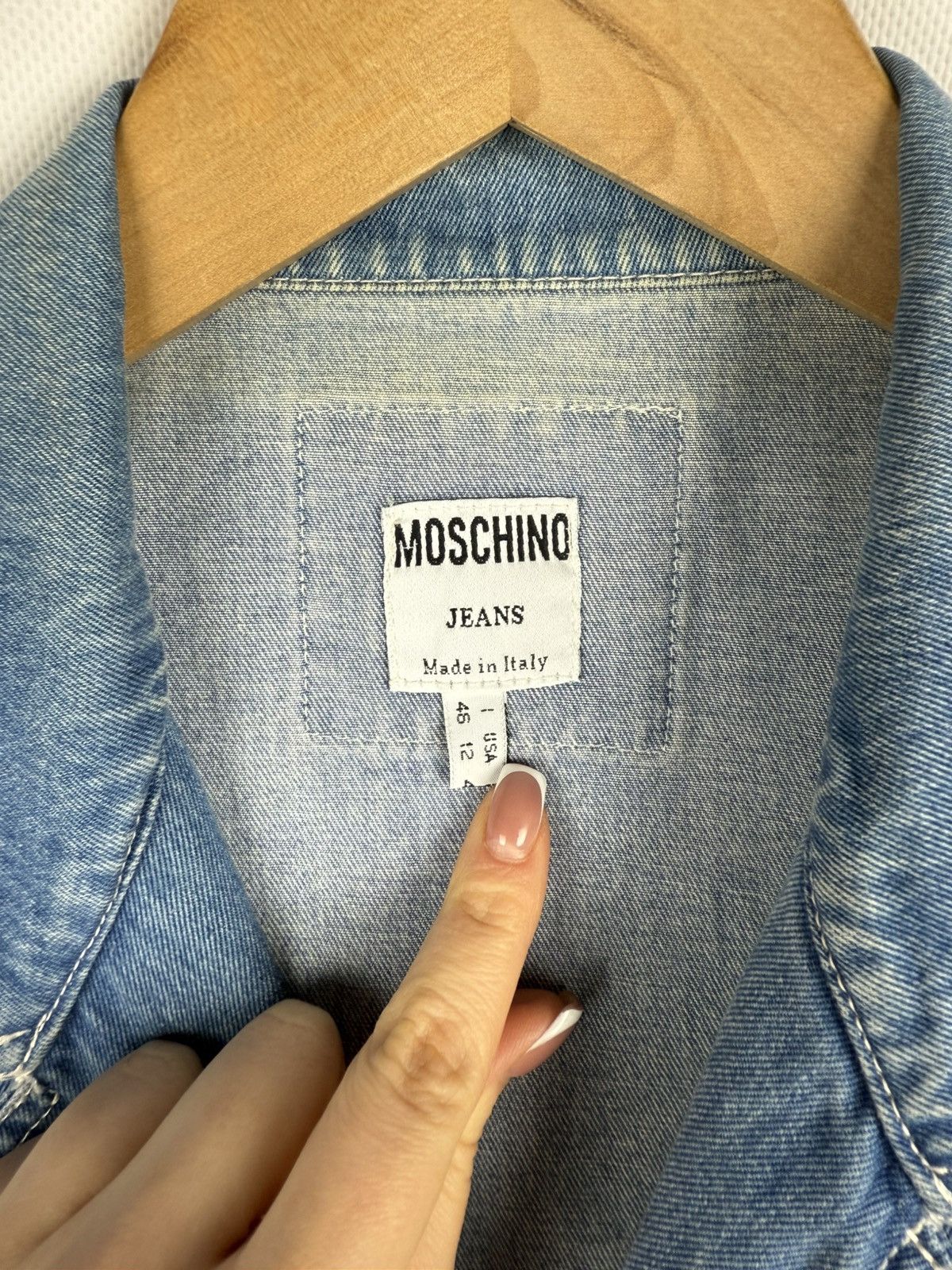 Moschino × Vintage Moschino Jeans VTG Denim Sleeveless Vest Jacket Waistcoat Size XL / US 12-14 / IT 48-50 - 9 Thumbnail