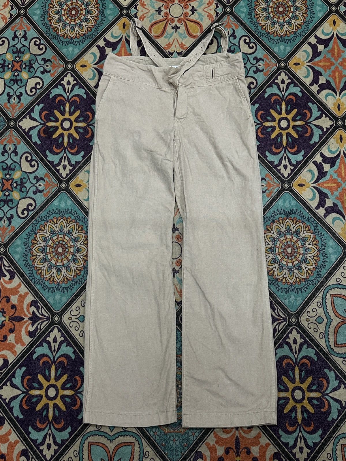 45rpm 45rpm Japan Heavy Cotton Unique Suspender Style Trousers Size US 30 / EU 46 - 10 Thumbnail