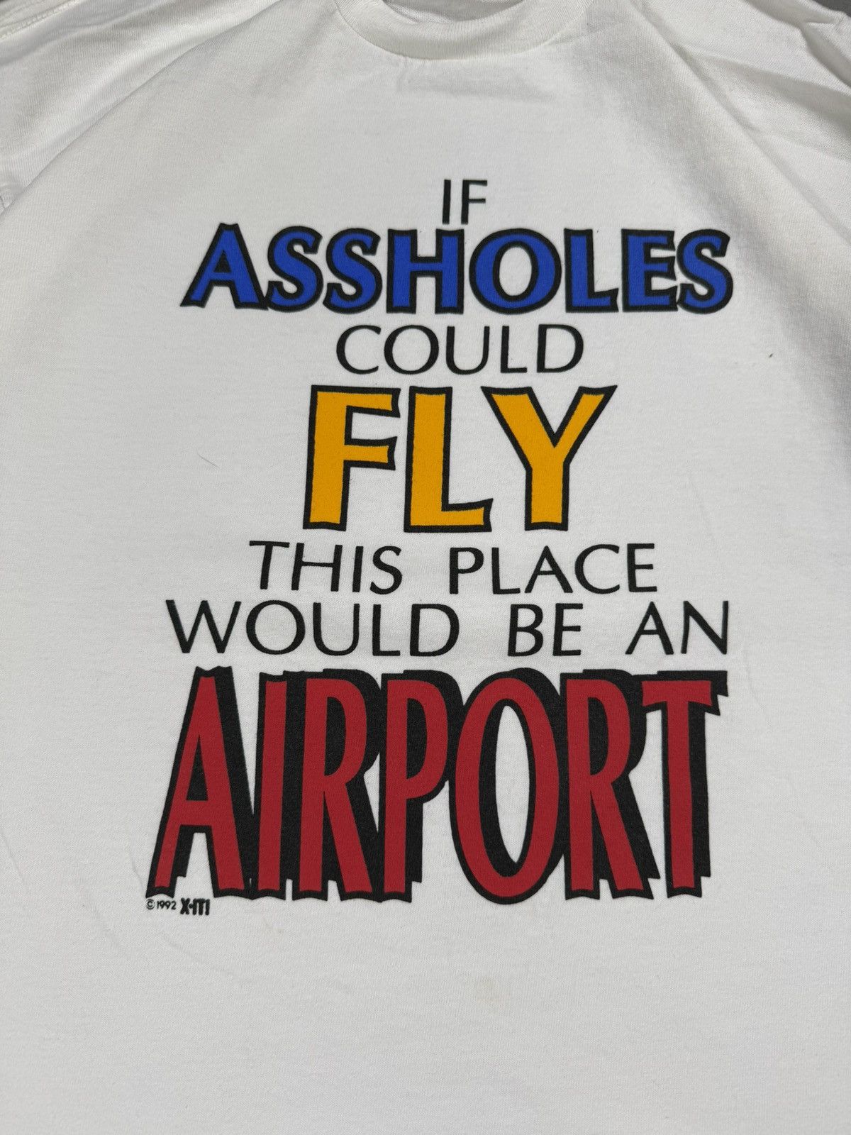 Vintage Vintage If As*holes Could Fly 1992 Tee Size US M / EU 48-50 / 2 - 3 Thumbnail