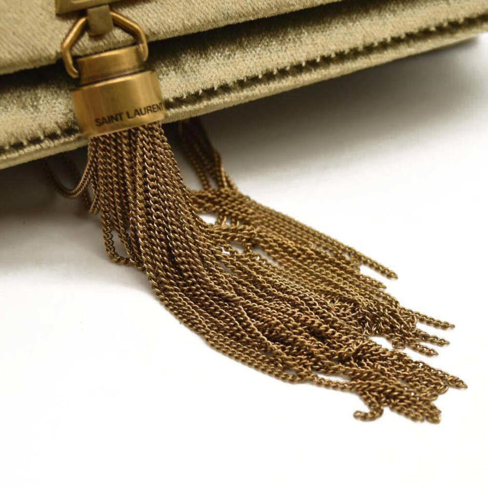 Yves Saint Laurent SAINT LAURENT Velvet Medium Monogram Kate Tassel Bag Size ONE SIZE - 7 Thumbnail